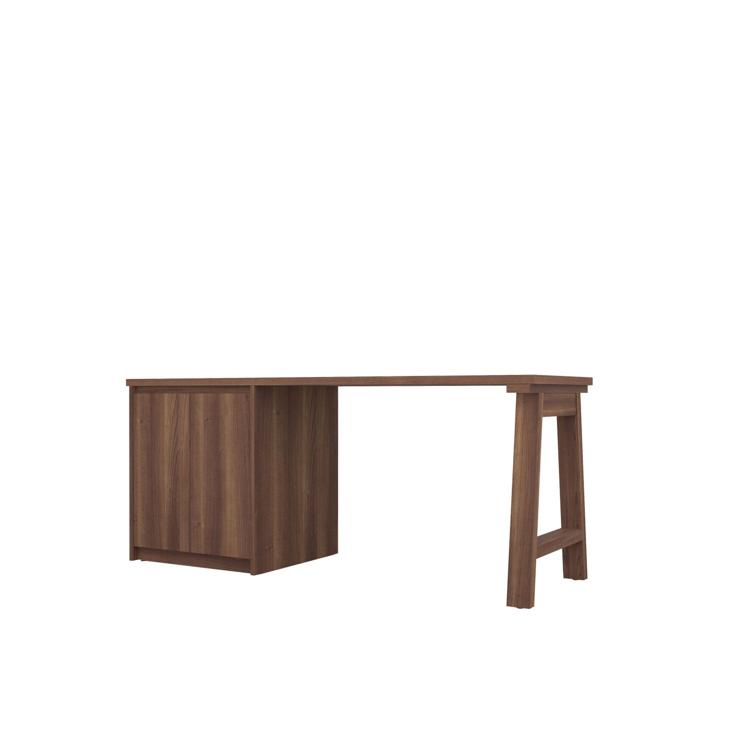 Kara Printer Desk - L180 / Walnut/Walnut