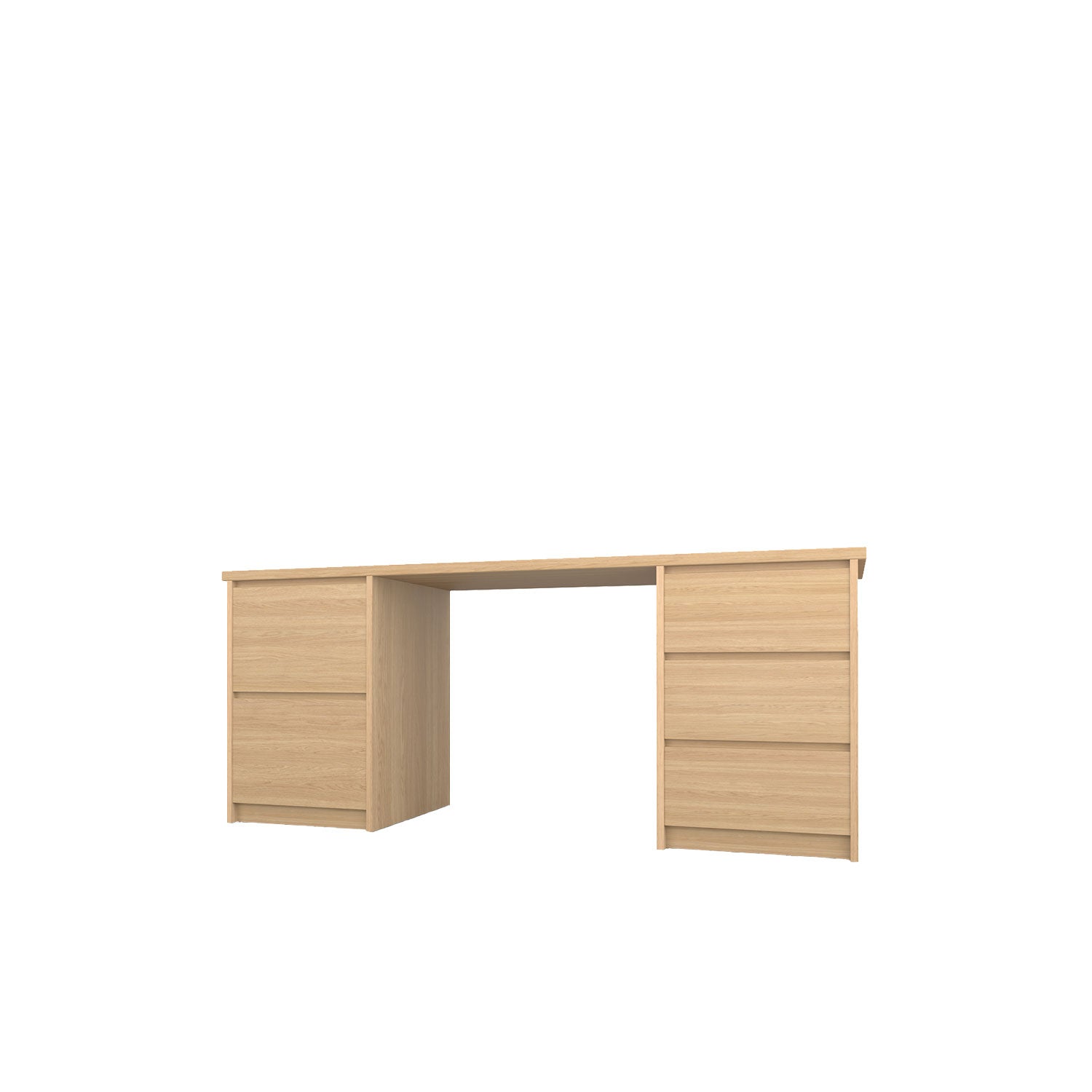 Kara Storage and Filing Desk - L180 / Oak/Oak