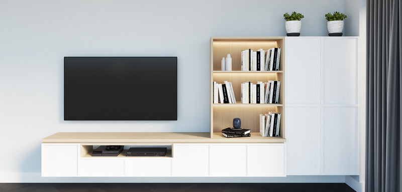 Streamlined Silhouette: Contemporary Entertainment Unit