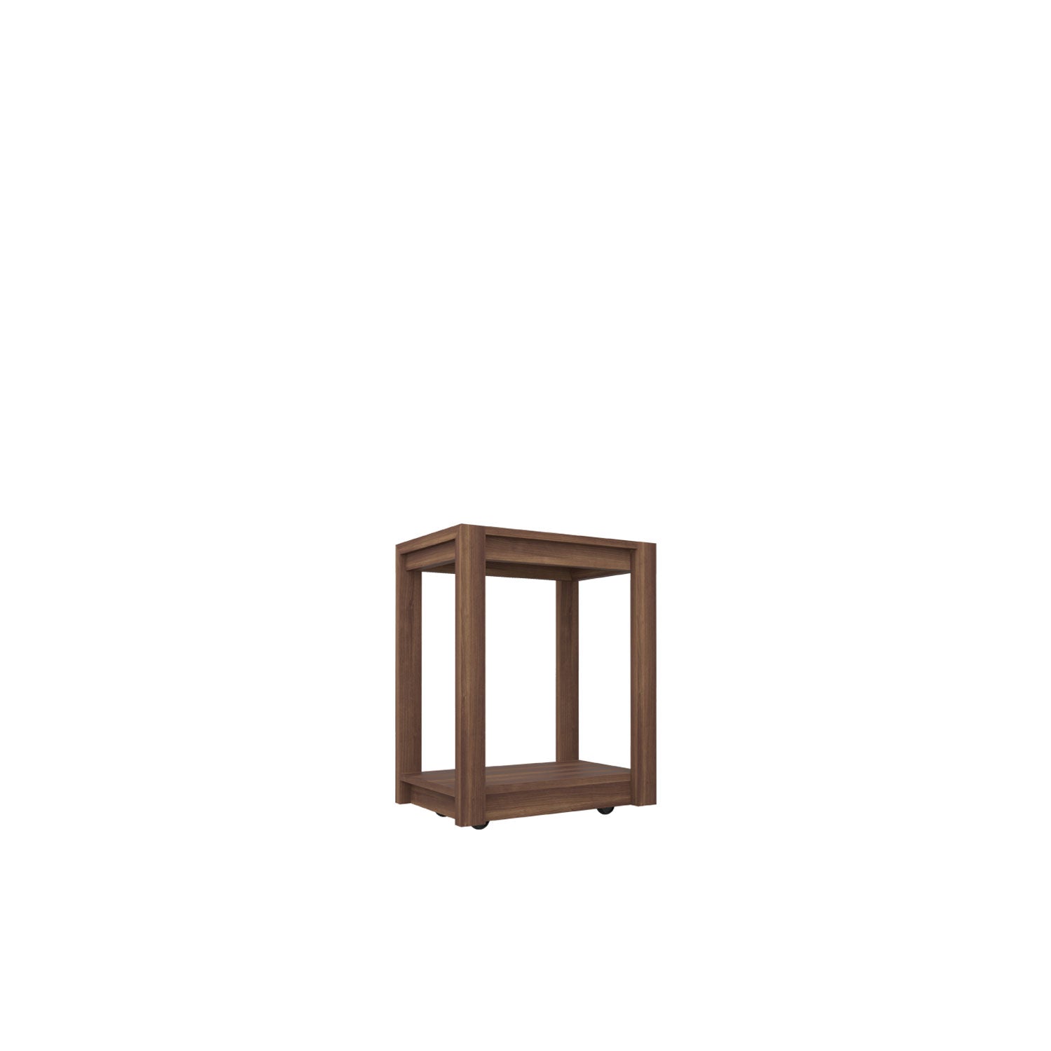Kara Wheeled CPU Housing - Walnut/Walnut