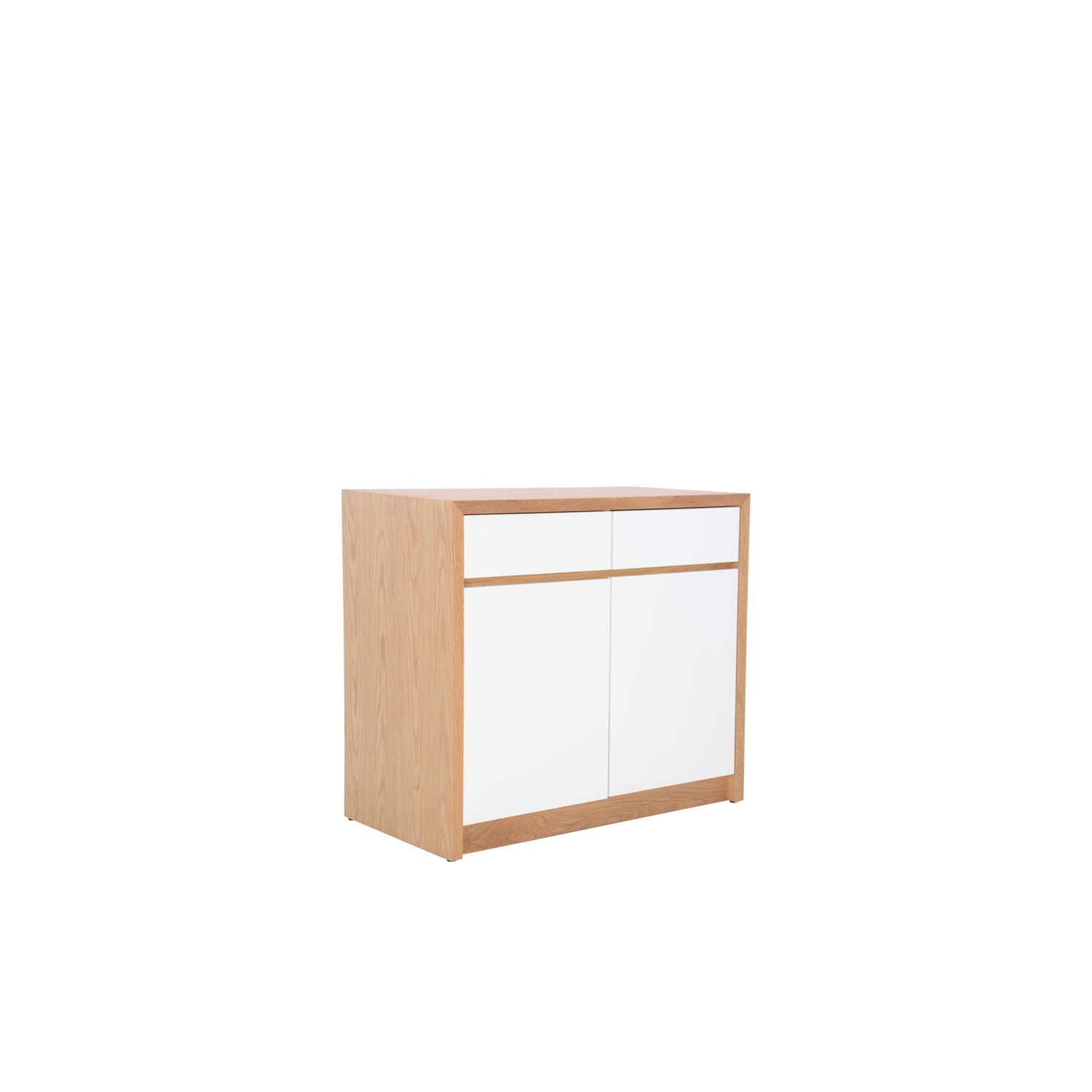 Lida 2 Door Sideboard 96 Oak - Oak/White