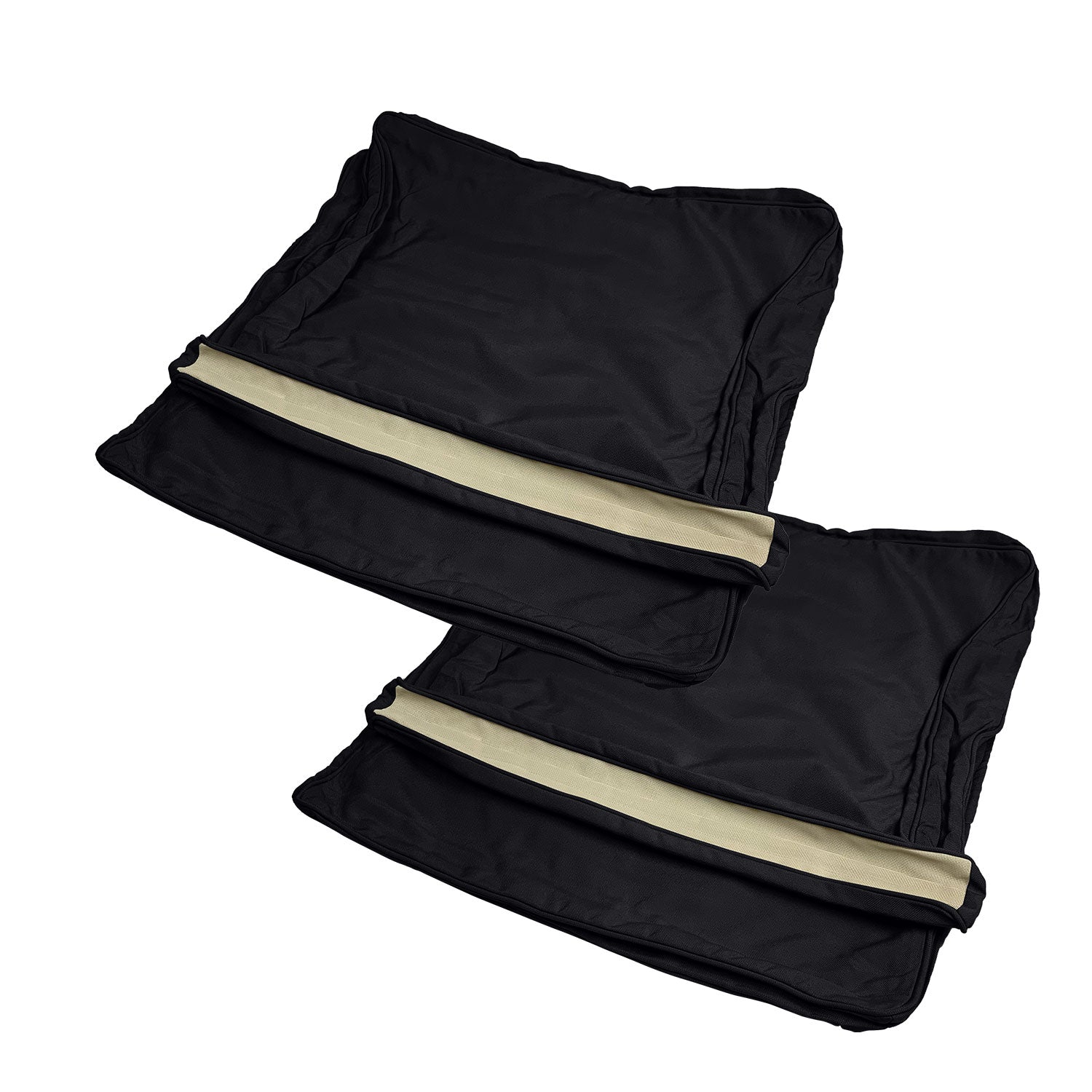 Manhattan Cushion Cover Replacement - Loveseat / Olefin Black