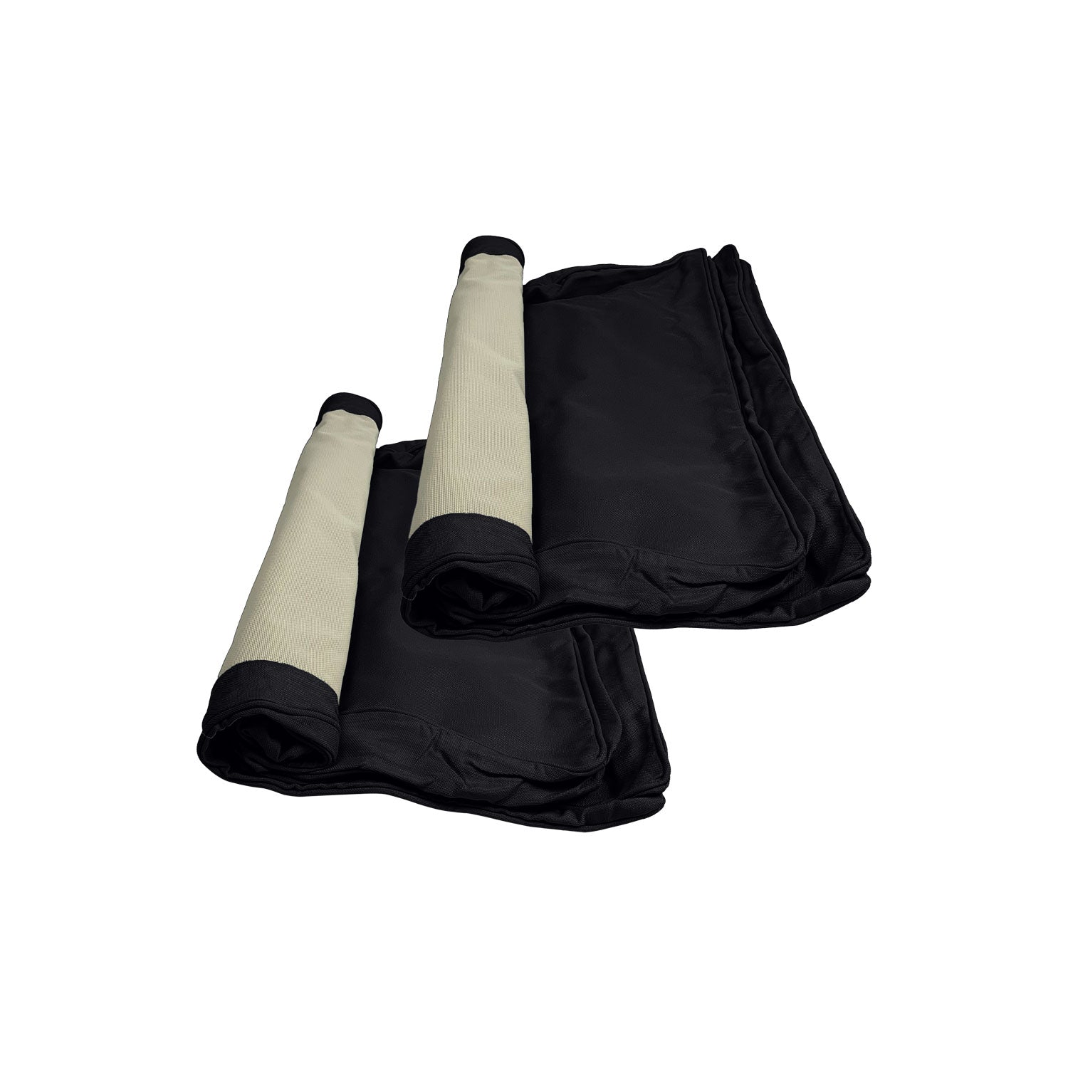 Manhattan Cushion Cover Replacement - Loveseat / Olefin Black