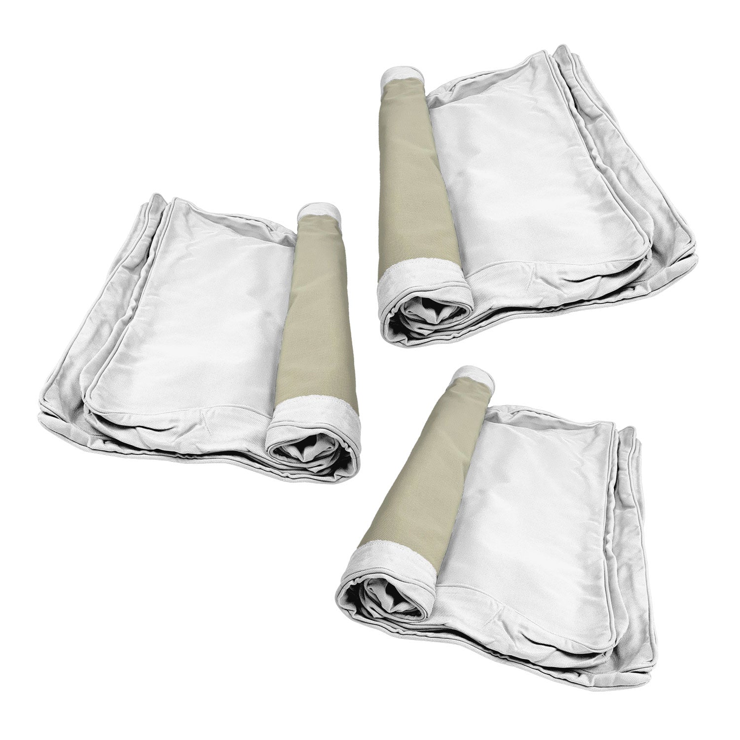 Manhattan Cushion Cover Replacement - Sofa / Olefin White