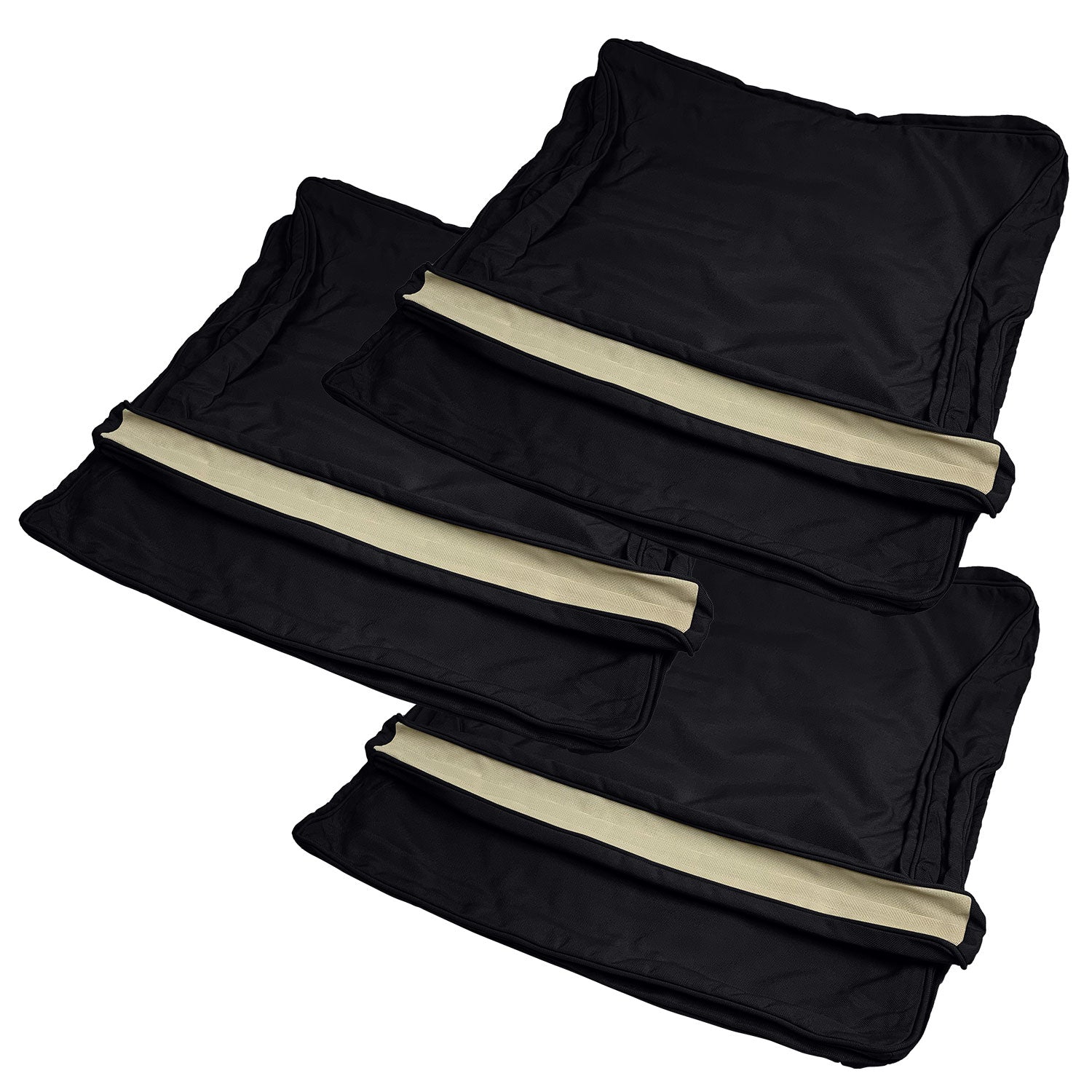 Manhattan Cushion Cover Replacement - Sofa / Sunbrella Raven Black