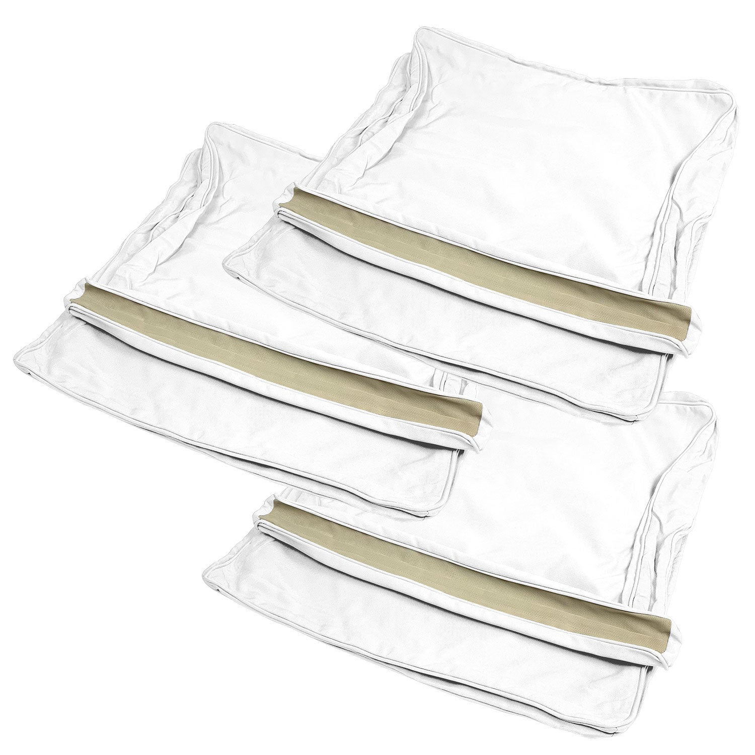Manhattan Cushion Cover Replacement - Sofa / Sunbrella White