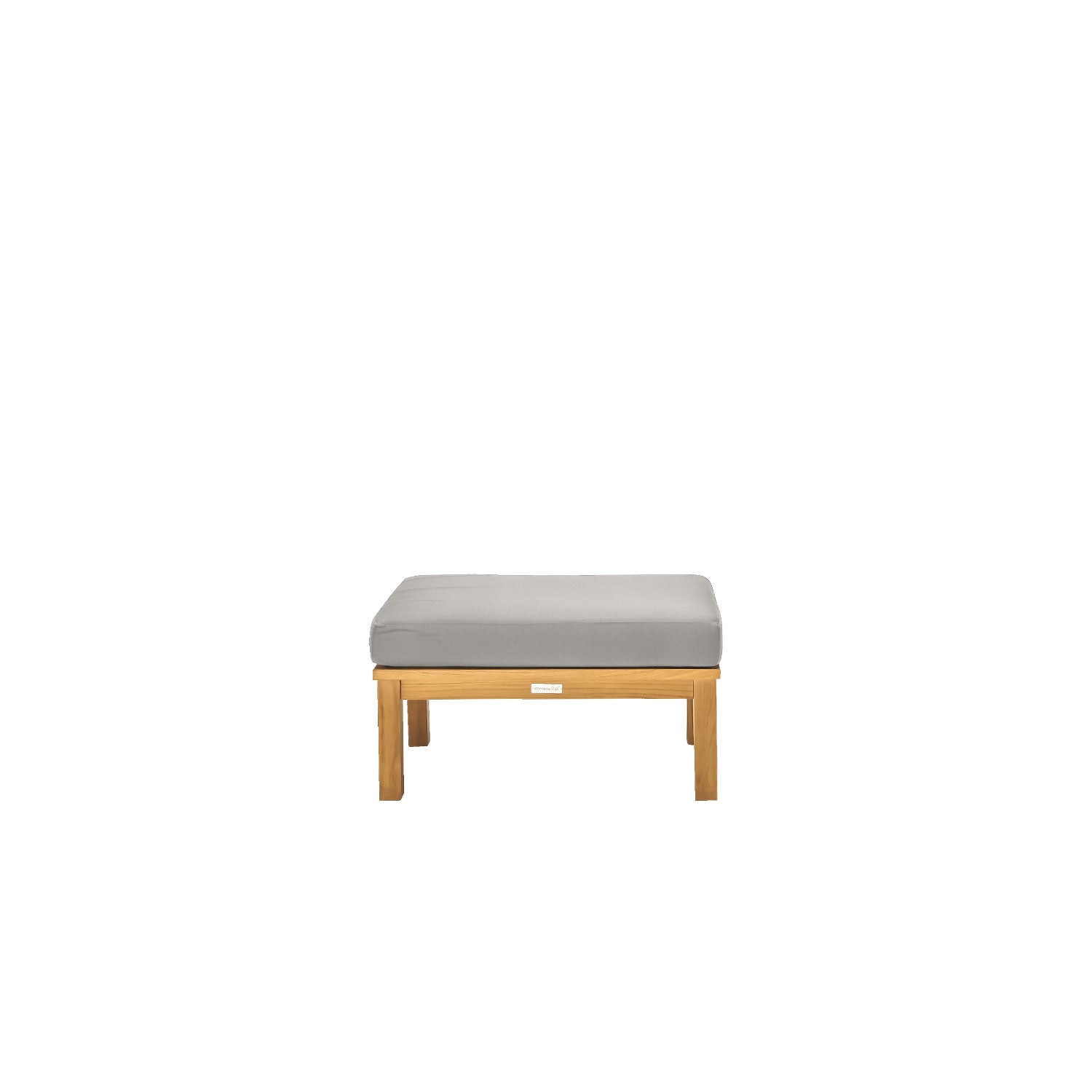 Manhattan Outdoor Ottoman - Olefin Grey