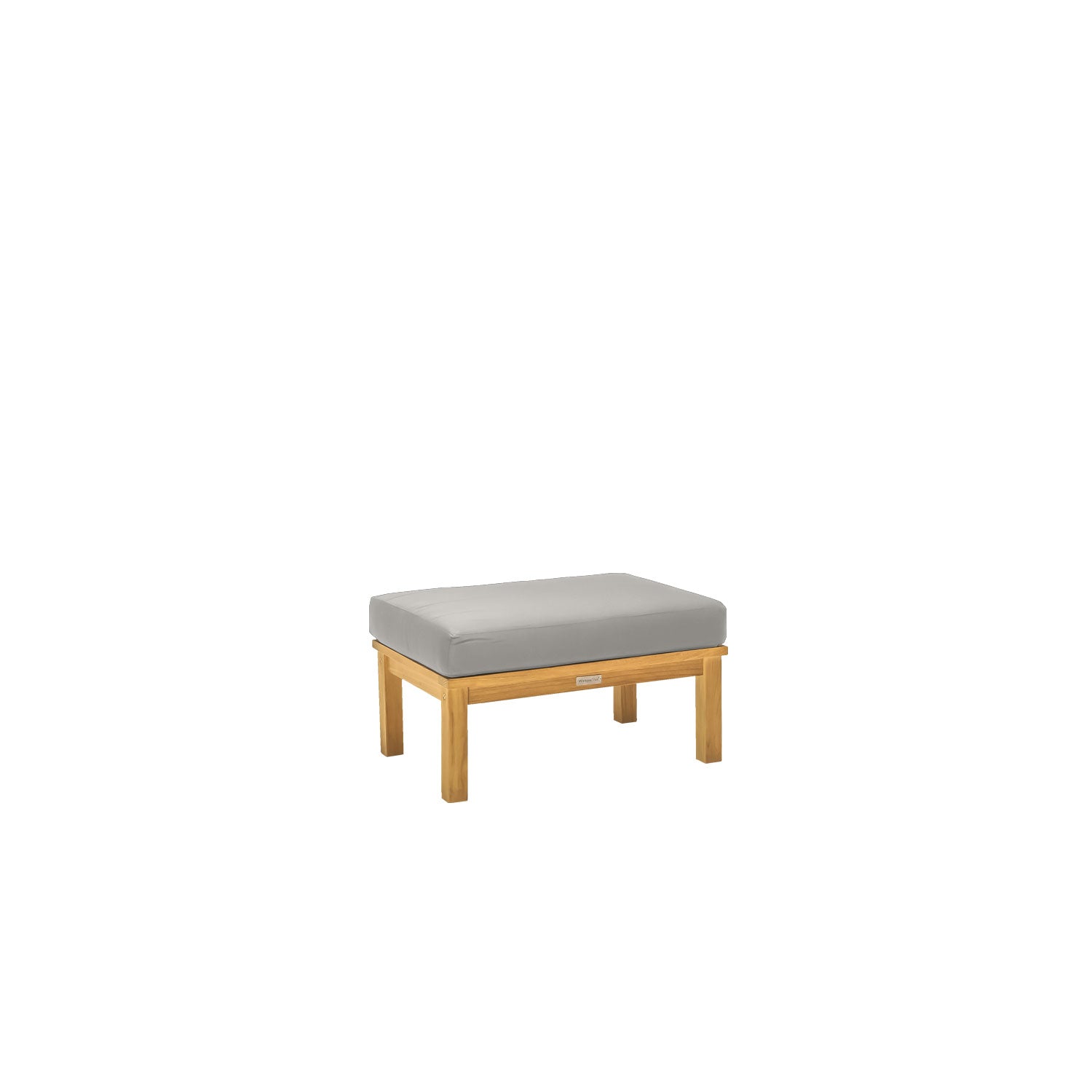 Manhattan Outdoor Ottoman - Sunbrella Granite Grey