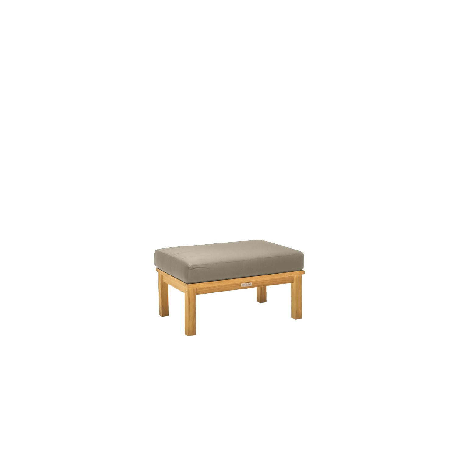 Manhattan Outdoor Ottoman - Olefin Taupe