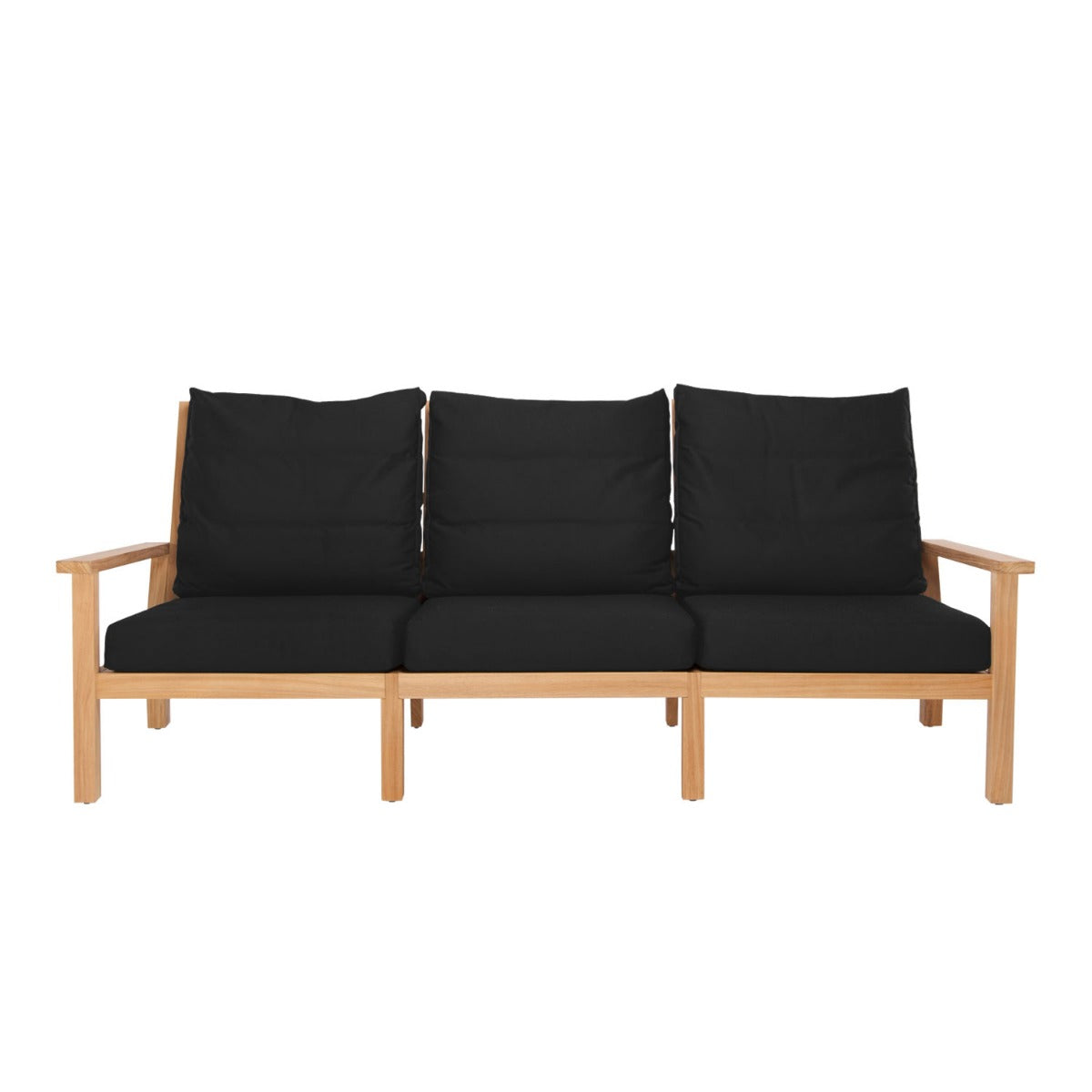Manhattan Outdoor Sofa - L221 - 3 Seater / Sunbrella Raven Black