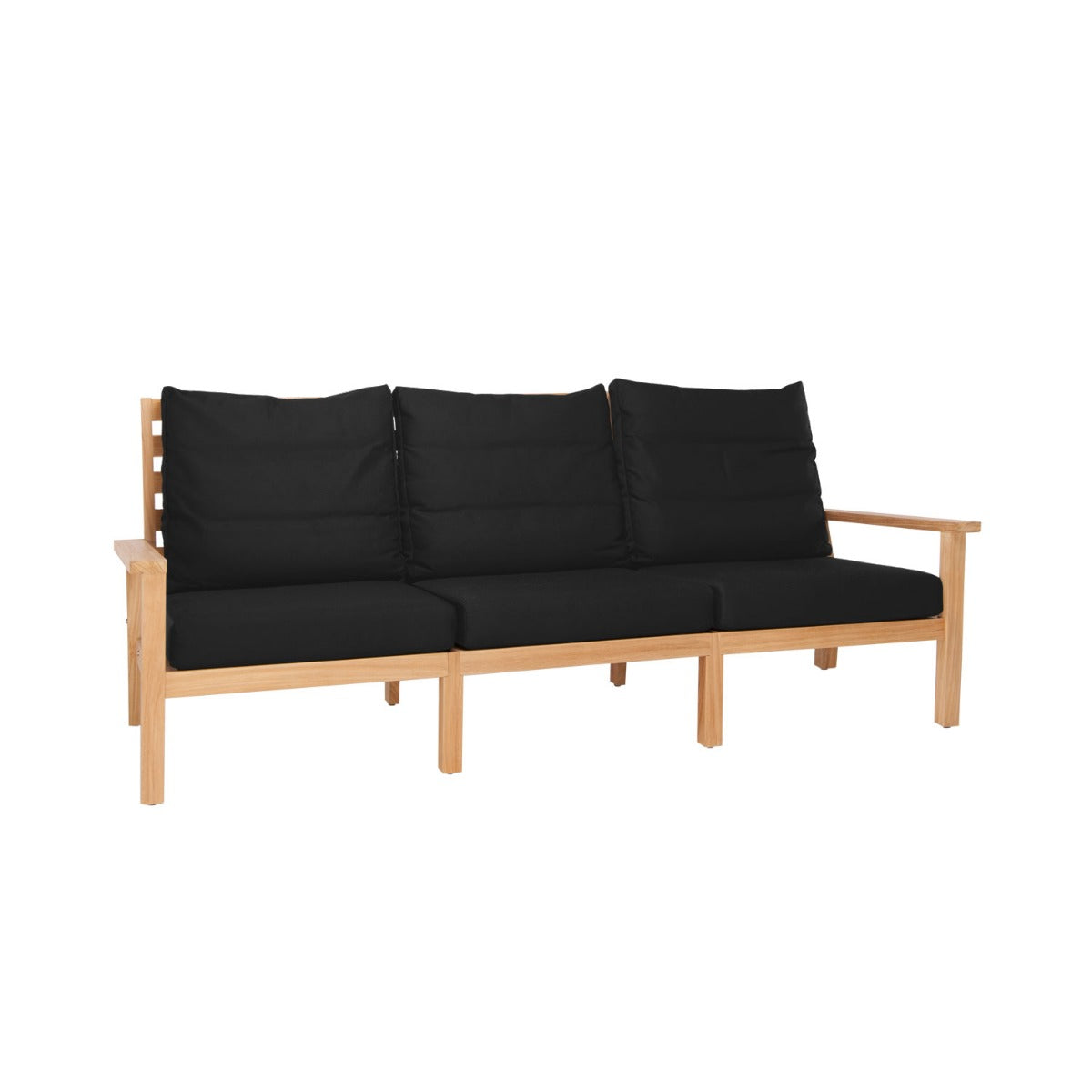 Manhattan Outdoor Sofa - L221 - 3 Seater / Sunbrella Raven Black