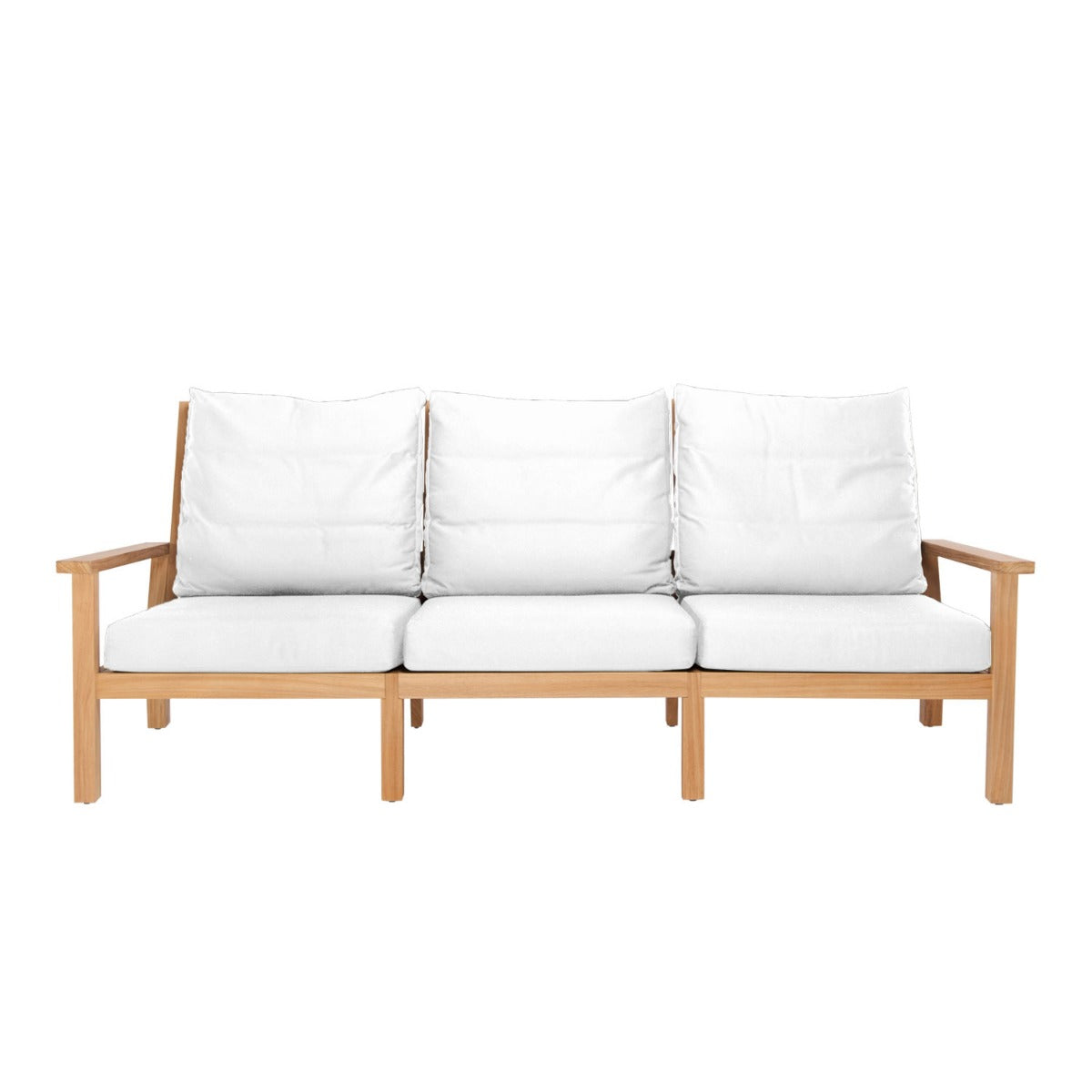 Manhattan Outdoor Sofa - L221 - 3 Seater / Sunbrella White