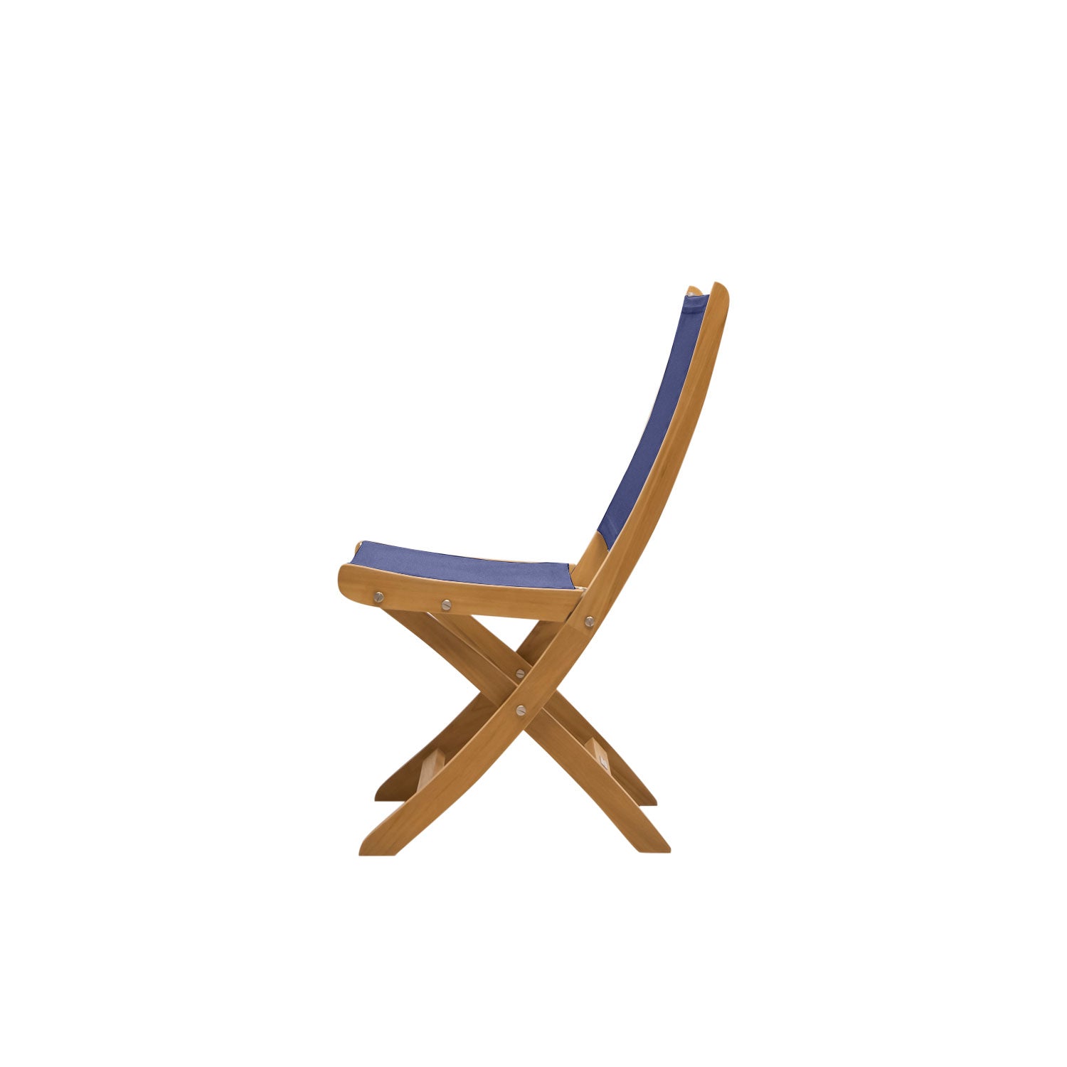 Mendez Folding Chair Dark Blue - Side Chair