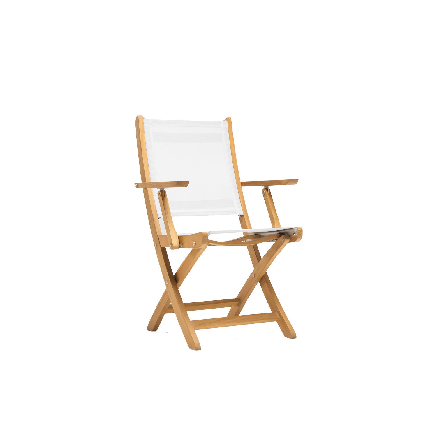 Mendez Folding Chair White - Armchair