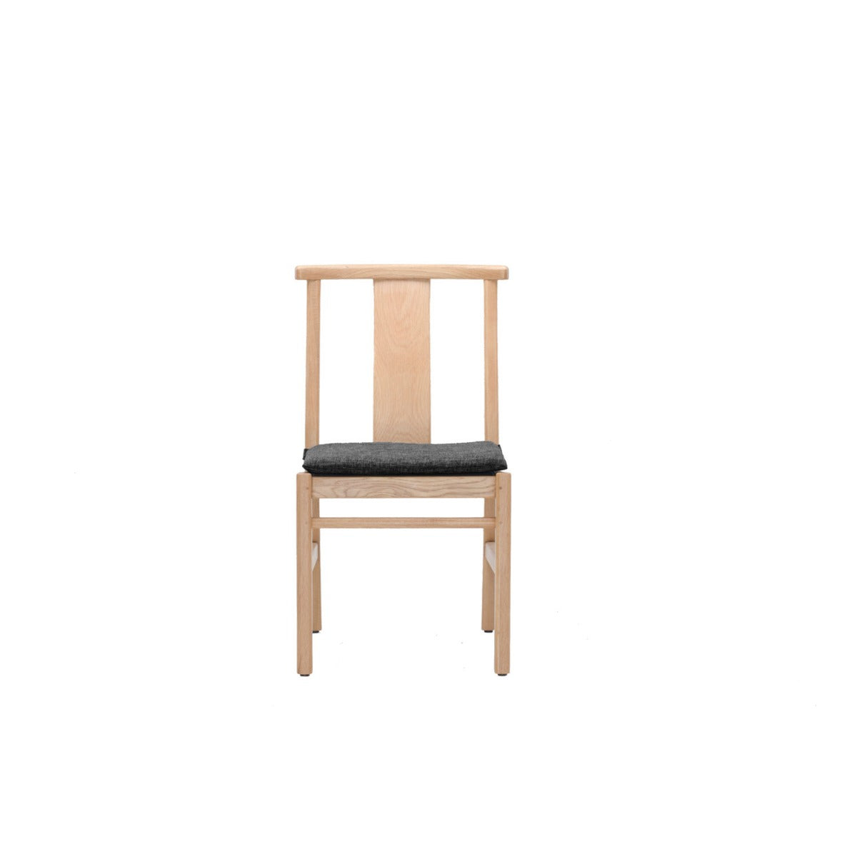 Min Dining Chair - Upholstered Seat - Oak / Karl Dark Grey