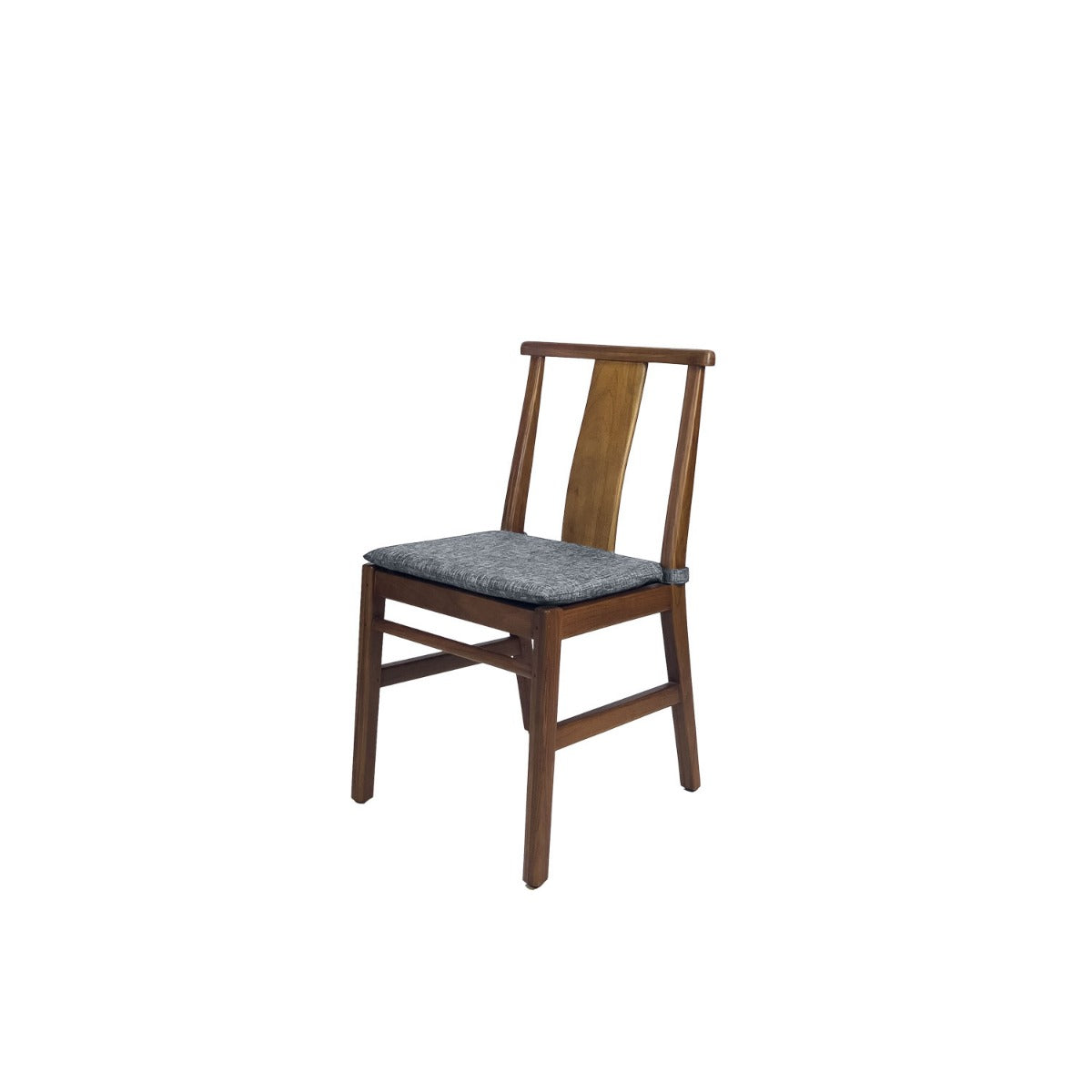 Min Dining Chair - Upholstered Seat - Teak Amber / Karl Ash