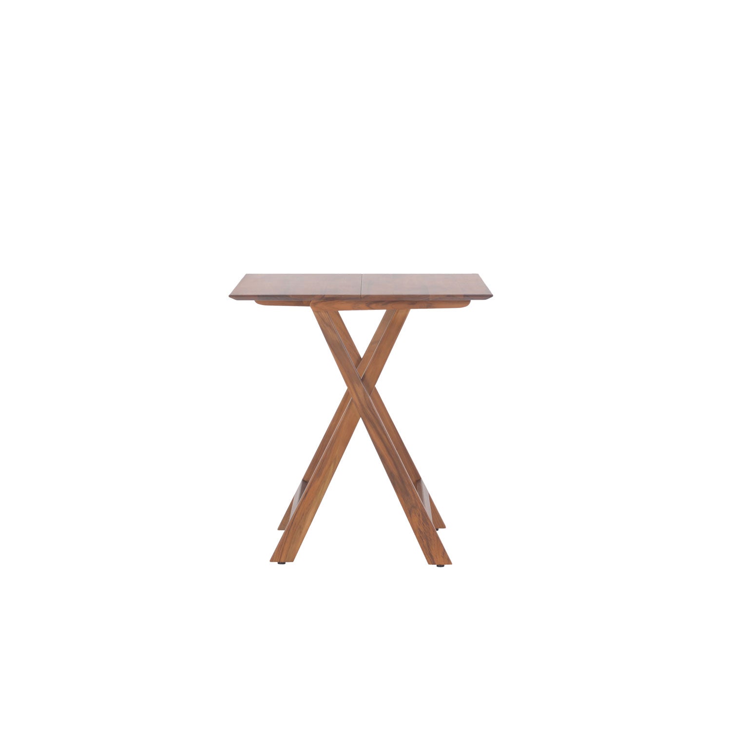 Morse Square Folding Dining Table - Teak Amber