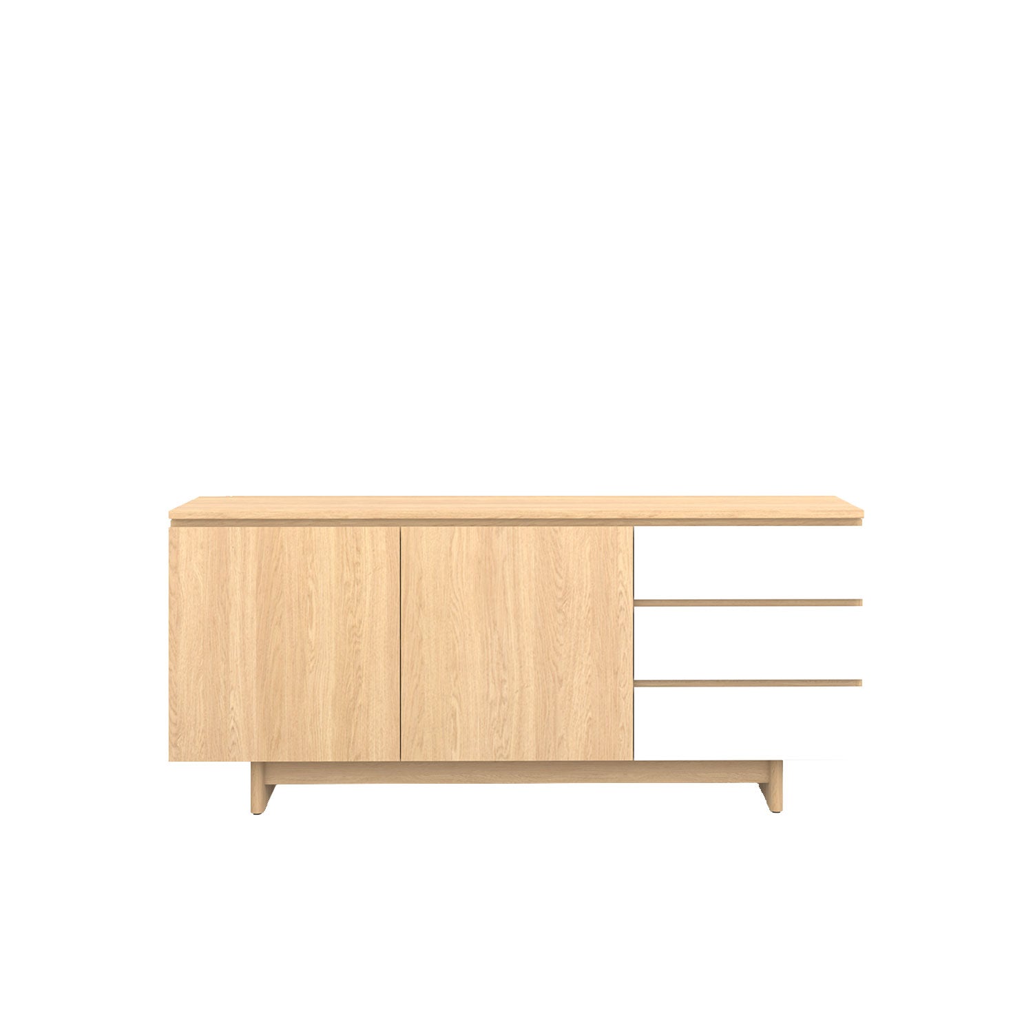 Moxie Buffet 180 Oak - Oak/White / Oak Veneer