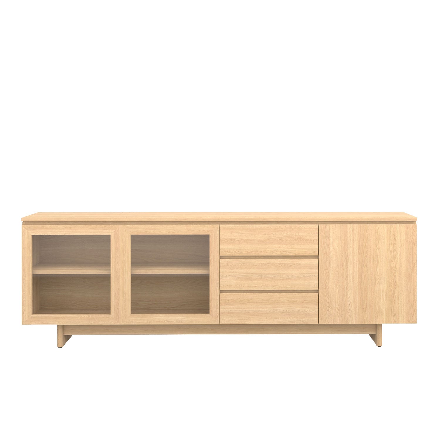 Moxie Buffet 240 Oak - Oak/Oak / Oak Veneer