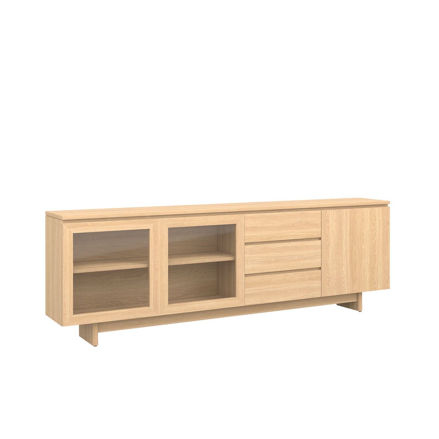 Moxie Buffet 240 Oak - Oak/Oak / Oak Veneer