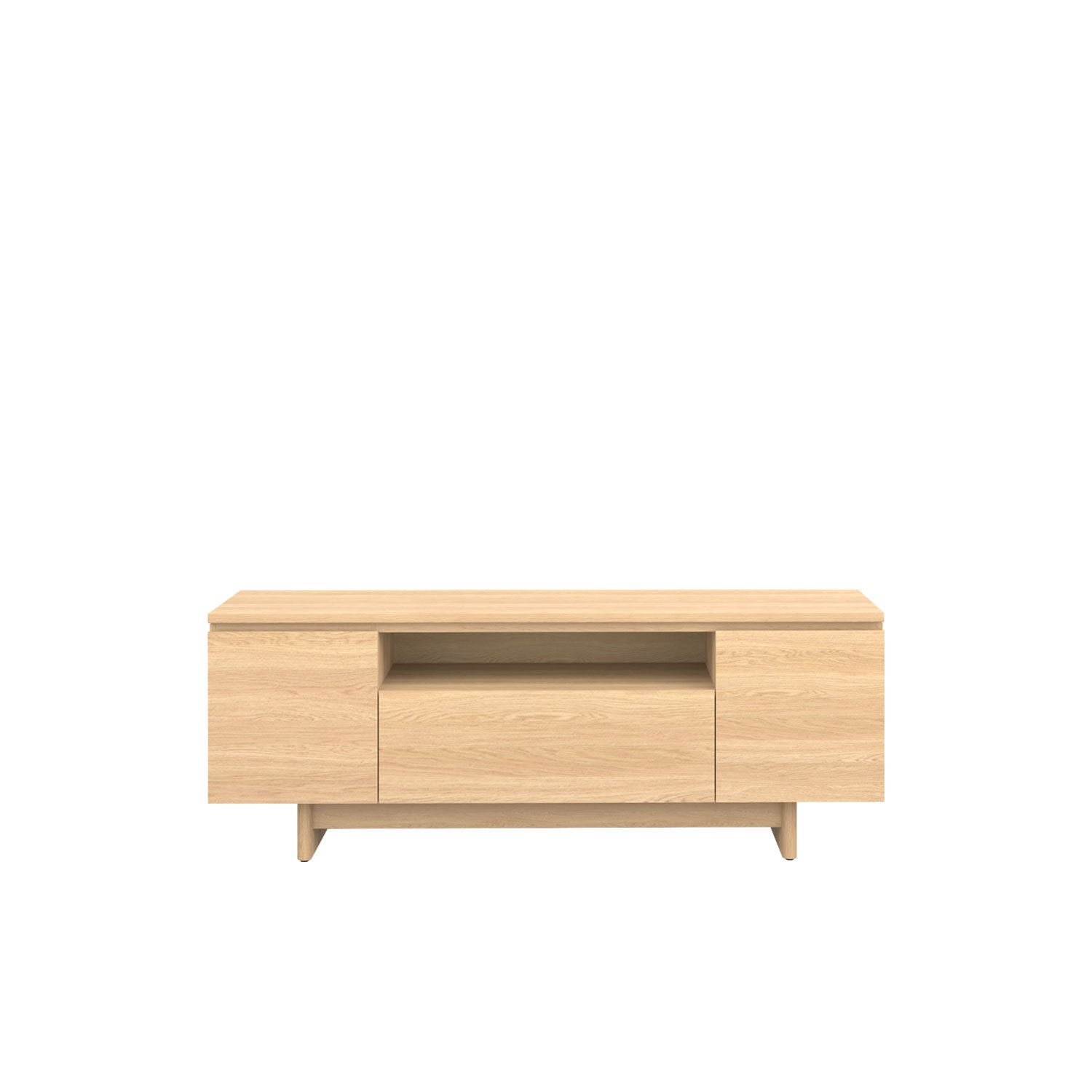 Moxie TV Unit 160 Oak - Oak/Oak / Solid Oak