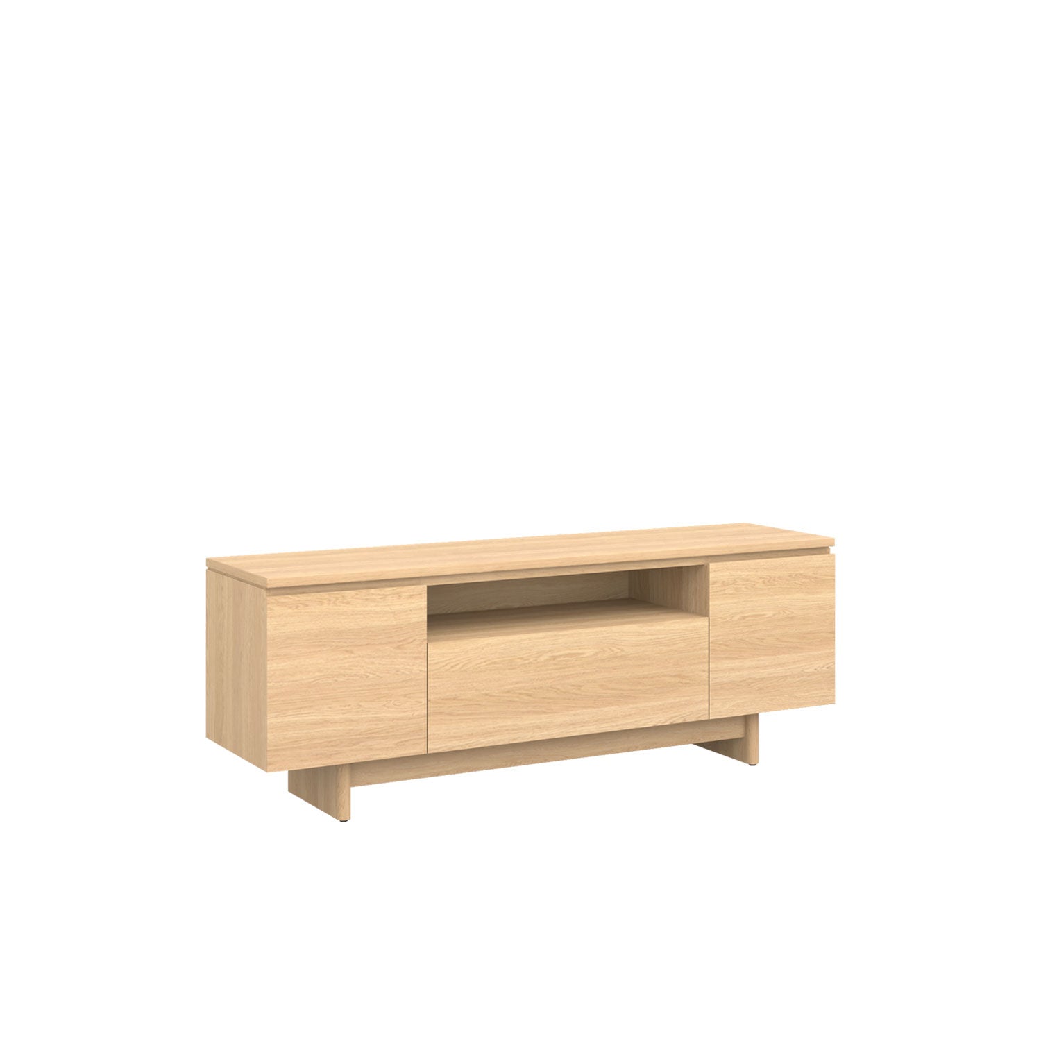 Moxie TV Unit 160 Oak - Oak/Oak / Solid Oak