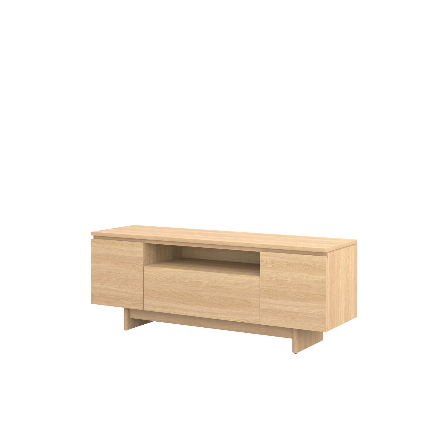 Moxie TV Unit 160 Oak - Oak/Oak / Solid Oak