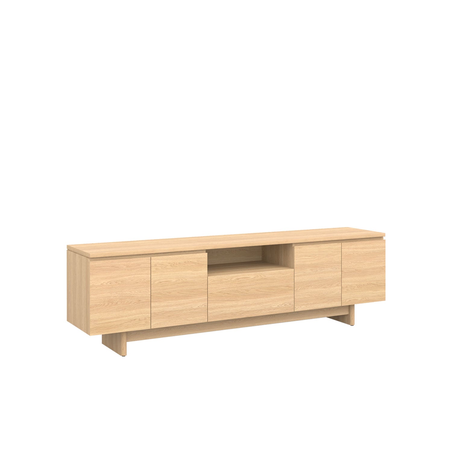 Moxie TV Unit 200 Oak - Oak/Oak / Solid Oak