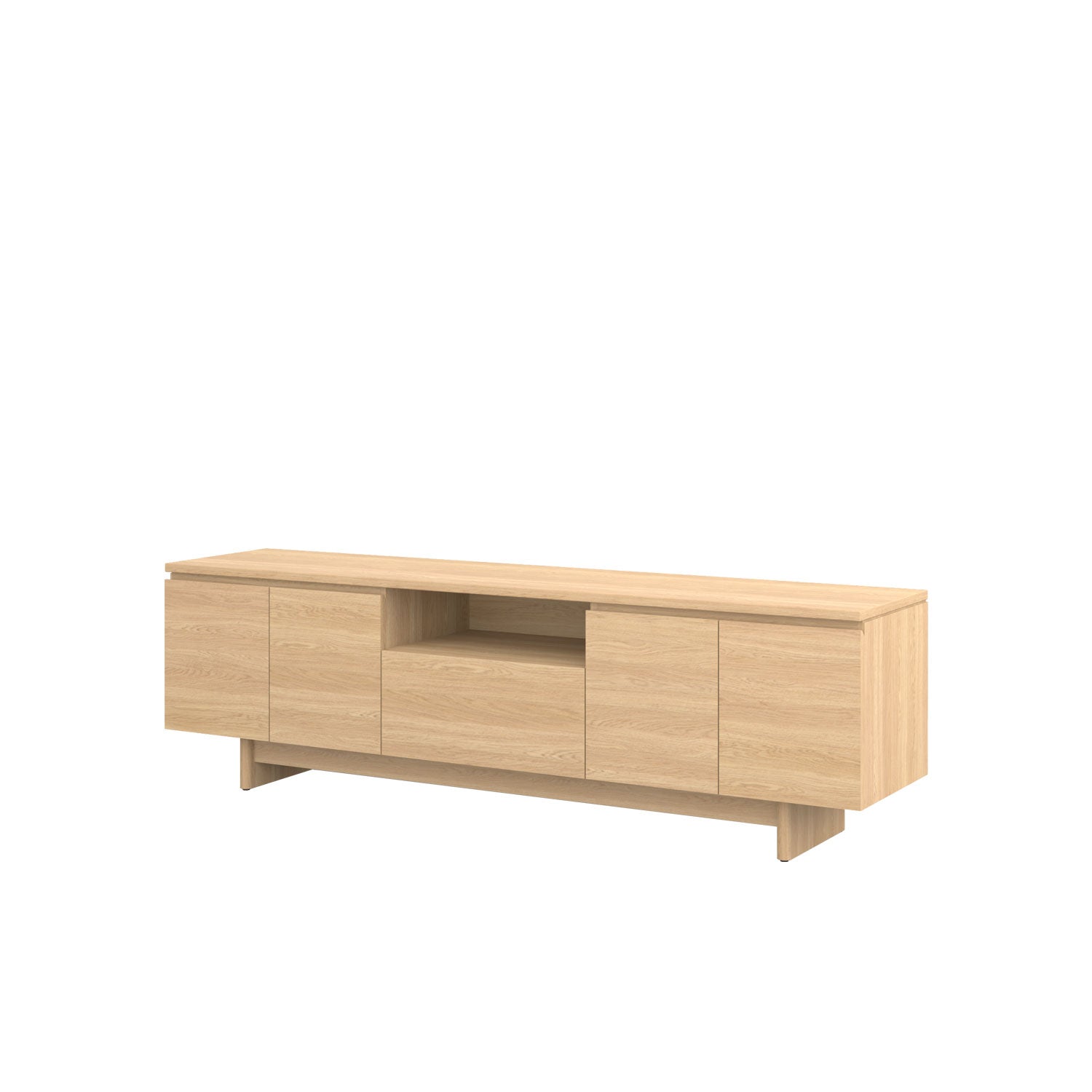 Moxie TV Unit 200 Oak - Oak/Oak / Oak Veneer