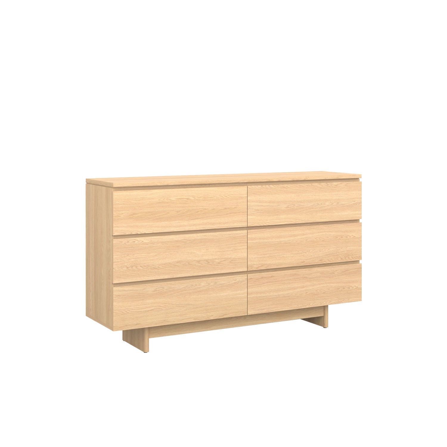 Moxie 6 Drawer Dresser 160 Oak - Oak/Oak / Oak Veneer
