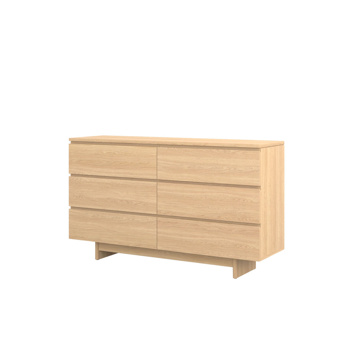 Moxie 6 Drawer Dresser 160 Oak - Oak/Oak / Oak Veneer
