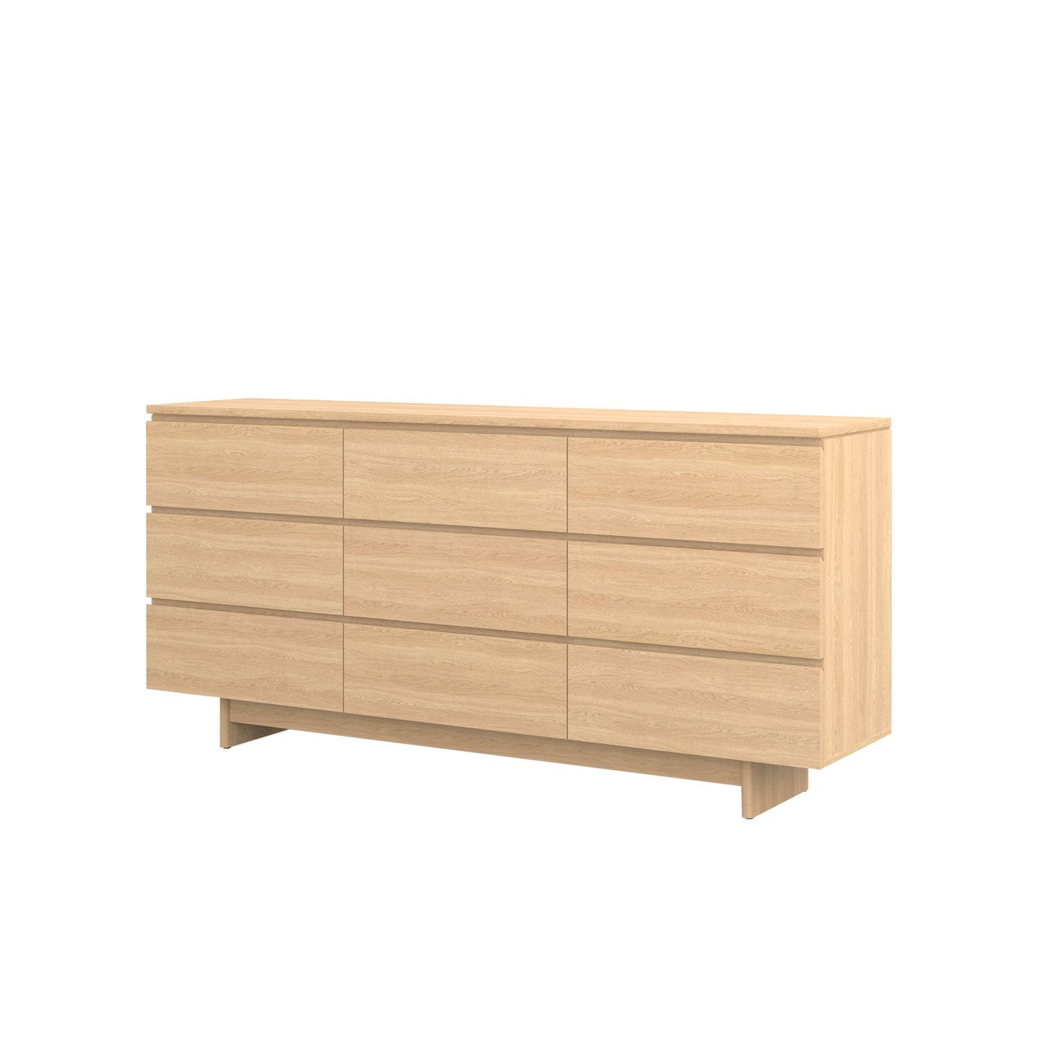 Moxie 9 Drawer Dresser 200 Oak - Oak/Oak / Solid Oak