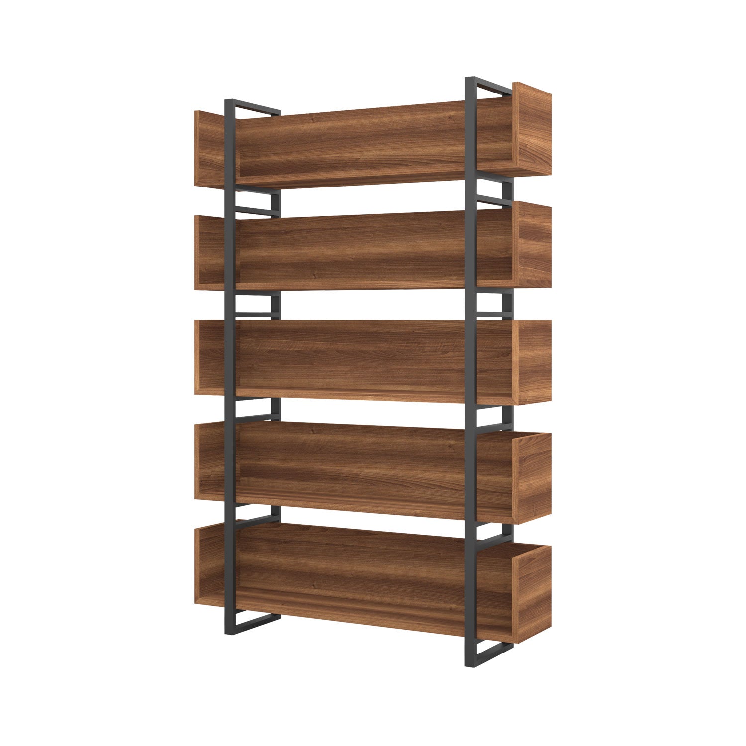 Nhi Bookcase Walnut - W140cm