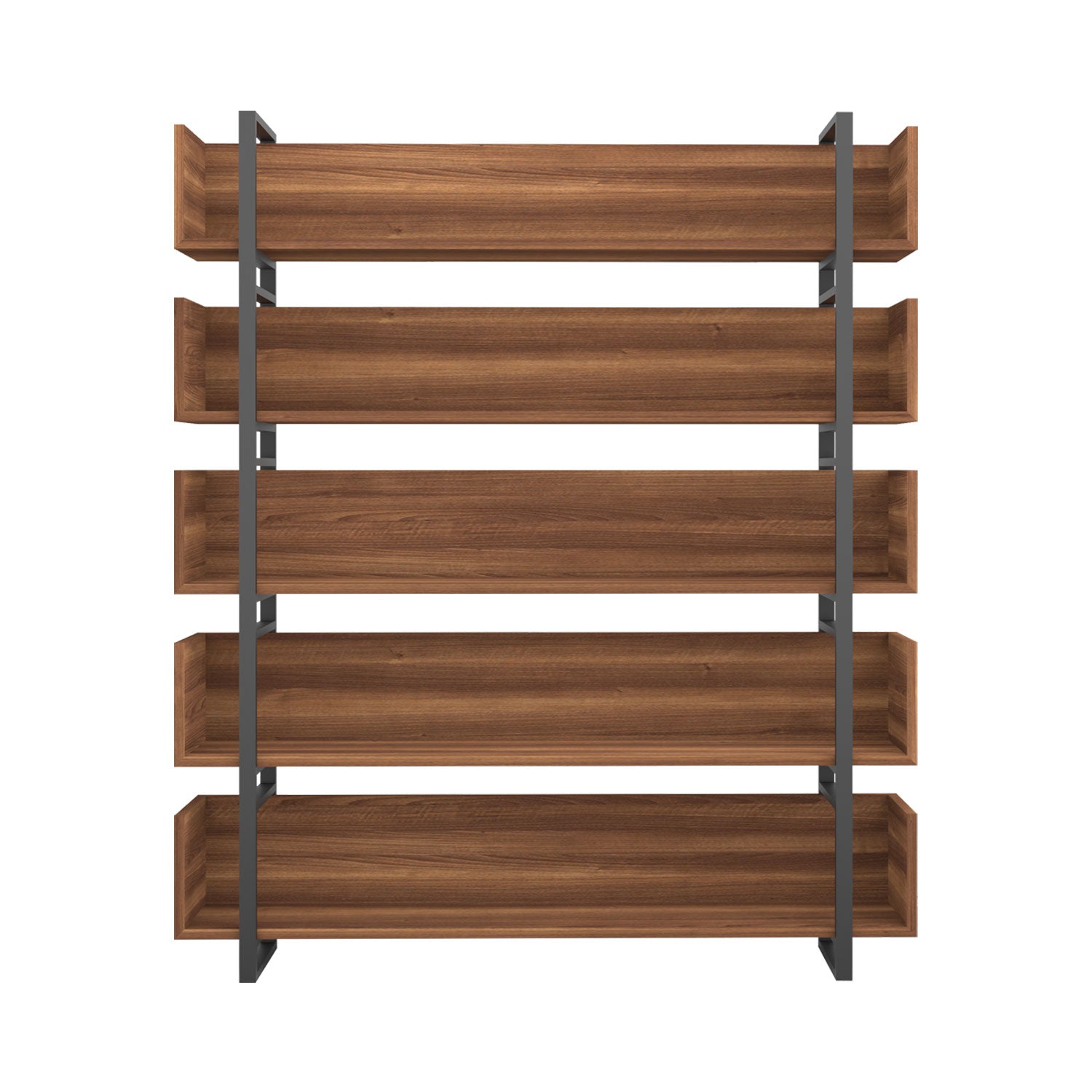 Nhi Bookcase Walnut - W210cm