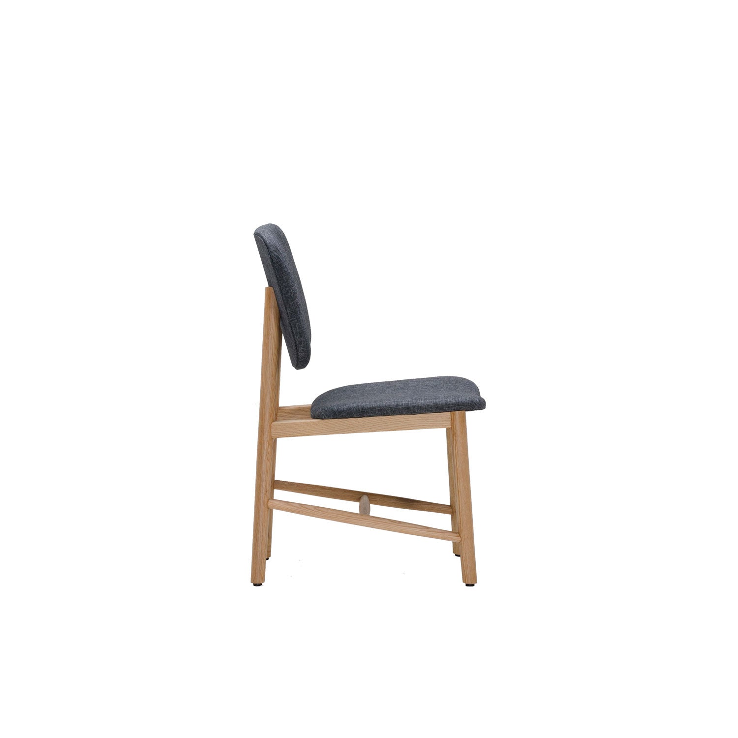 Olar Dining Chair - Oak / Karl Dark Grey