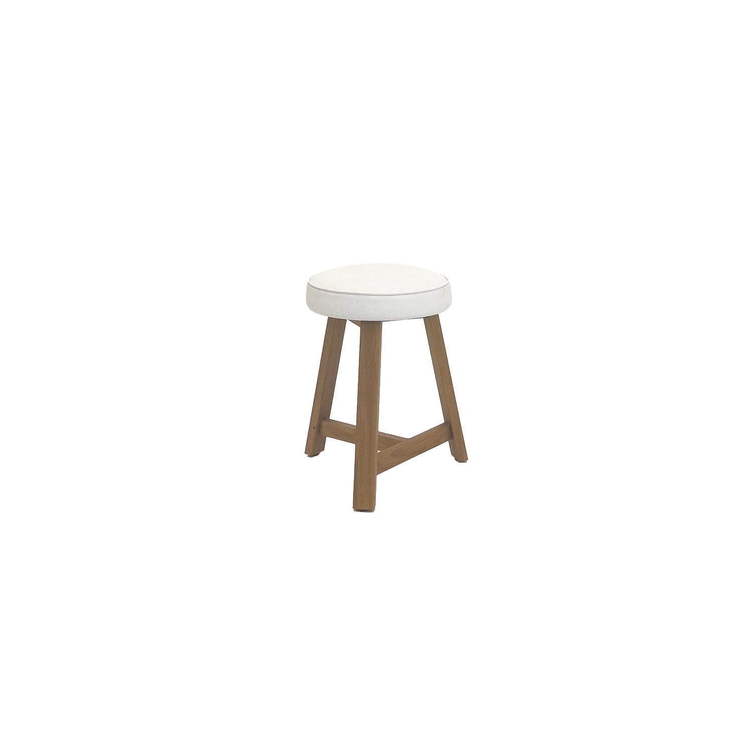 Oto Dining Stool Oak - Upholstered Seat - Karl Wheat