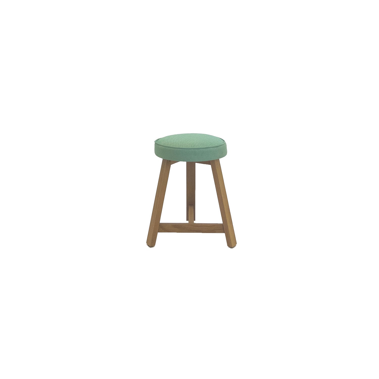 Oto Dining Stool Oak - Upholstered Seat - Haari 220