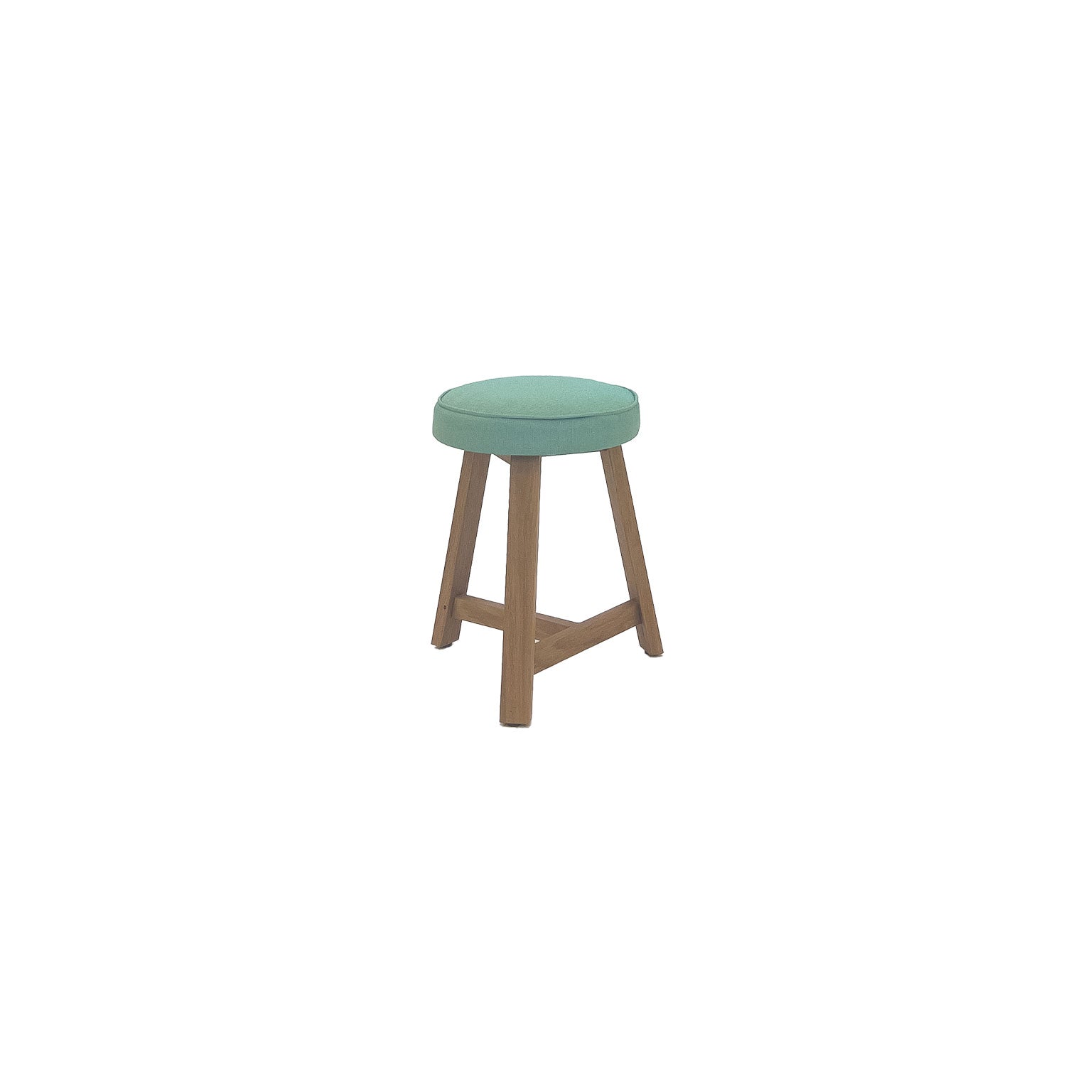 Oto Dining Stool Oak - Upholstered Seat - Haari 220