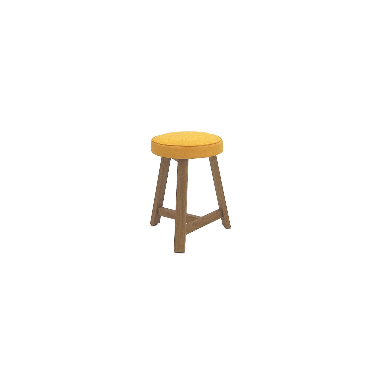 Oto Dining Stool Oak - Upholstered Seat - Karl Wheat
