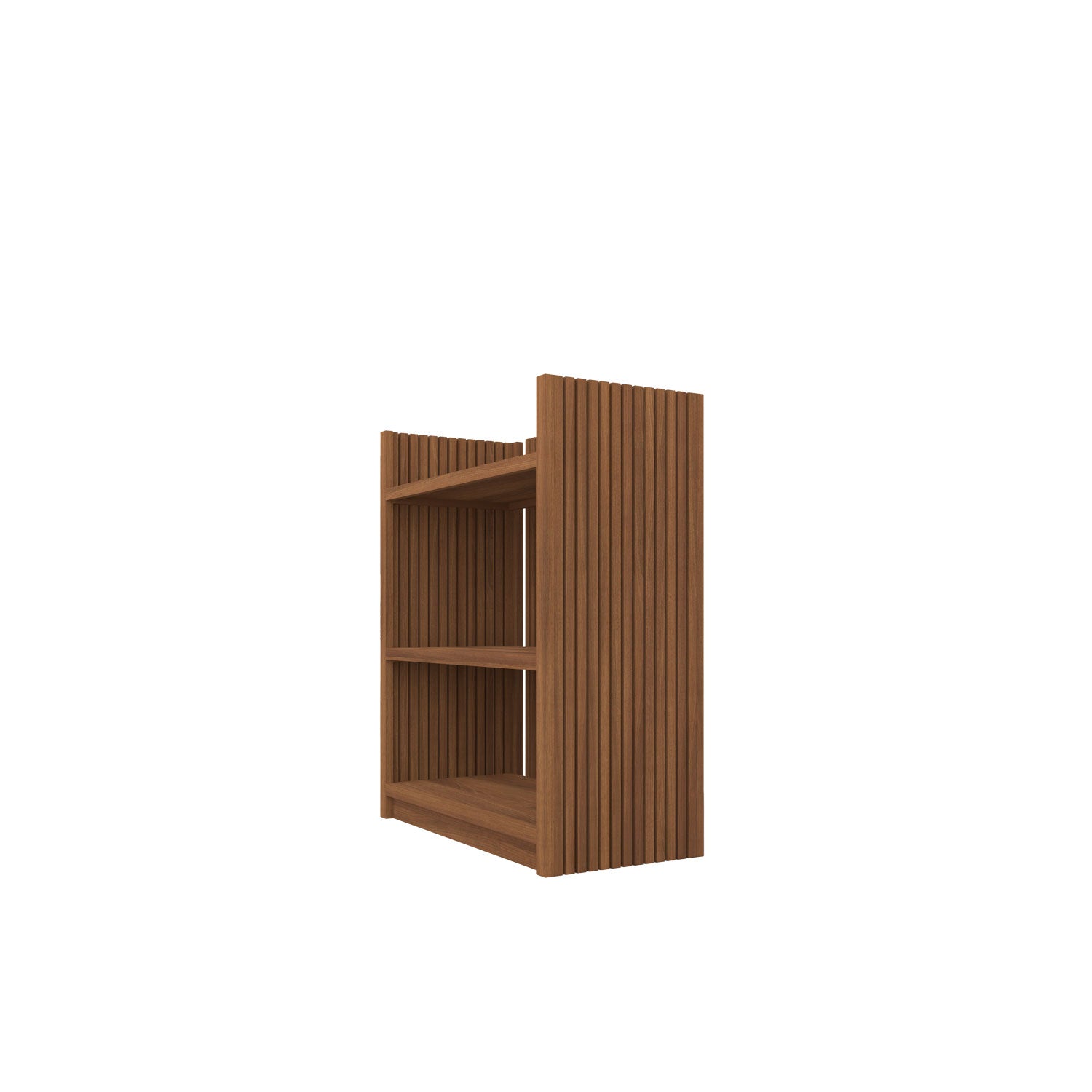 Palma Low Bookcase Teak - W80cm