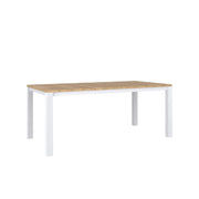 Piav Alu Rectangular Outdoor Table White - 180x100 - 6 Seater