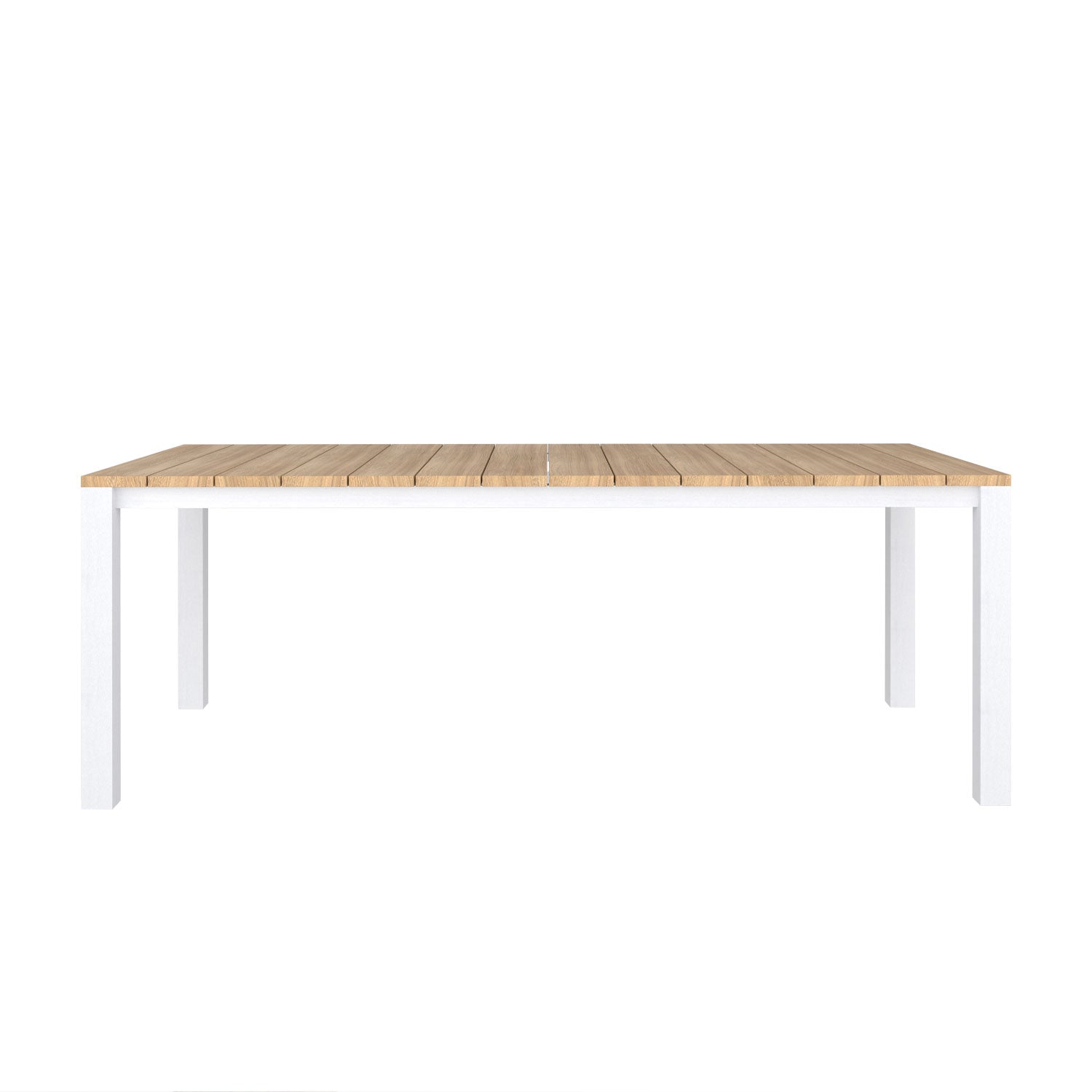 Piav Alu Rectangular Outdoor Table White - 210x100 - 8 Seater