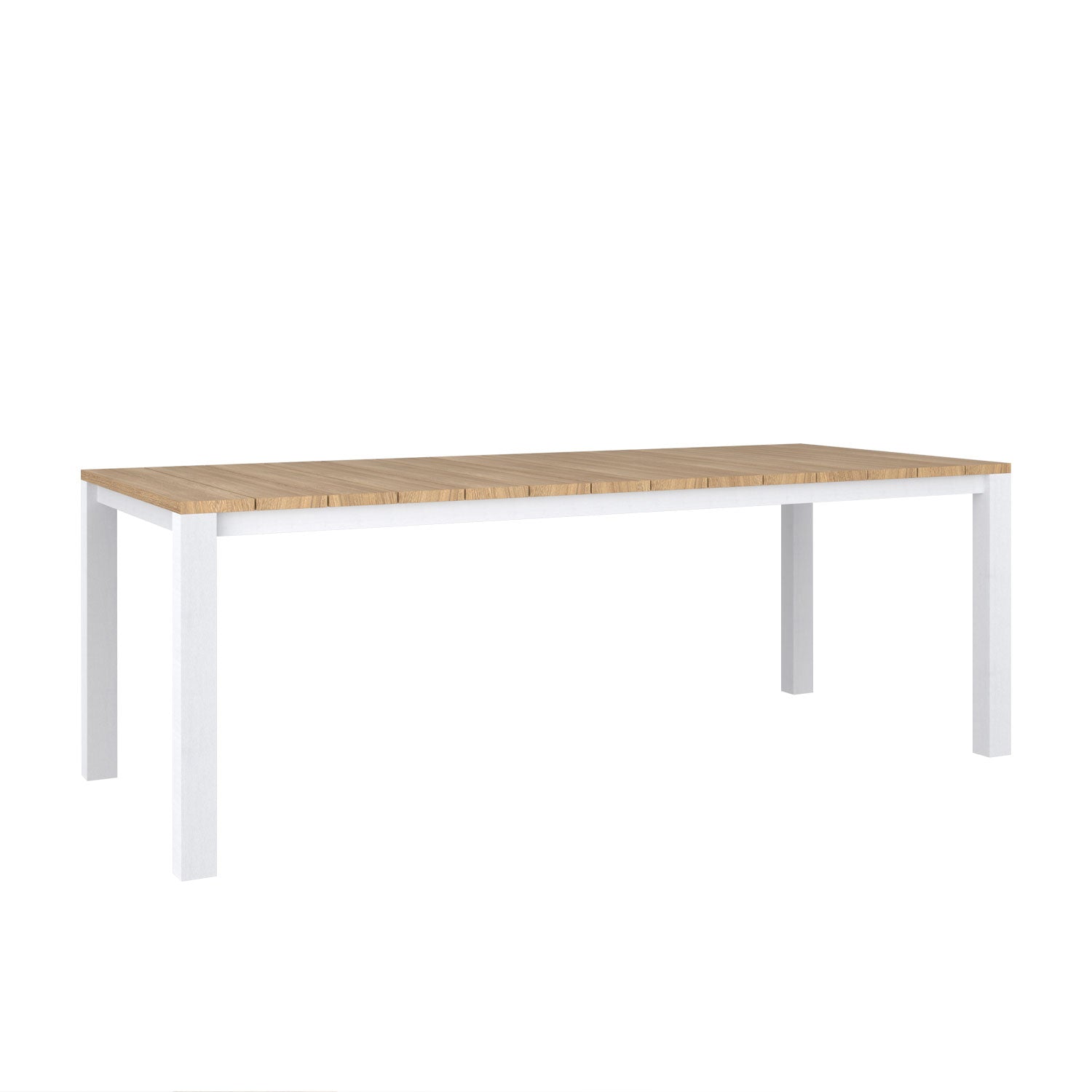 Piav Alu Rectangular Outdoor Table White - 210x100 - 8 Seater