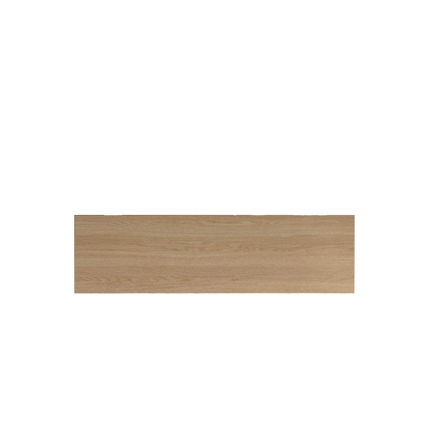 Piav Alu Indoor Backless Bench Black - L150 - 3 Seater / Oak