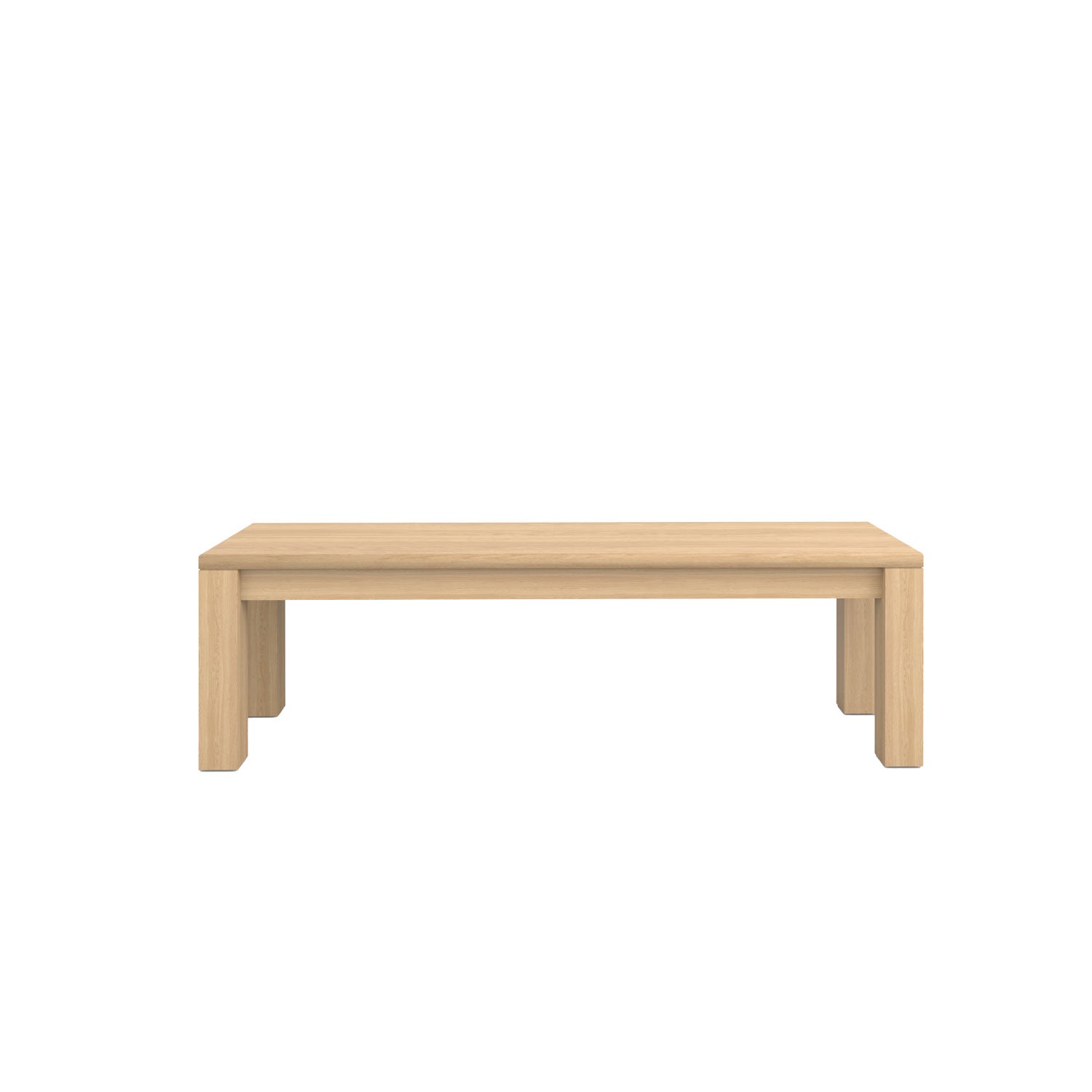 Piav Indoor Backless Bench - L150 - 3 Seater / Oak