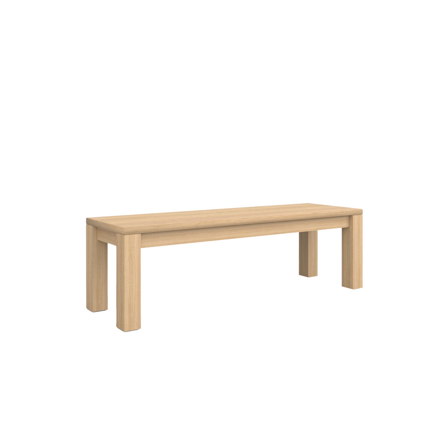 Piav Indoor Backless Bench - L150 - 3 Seater / Oak