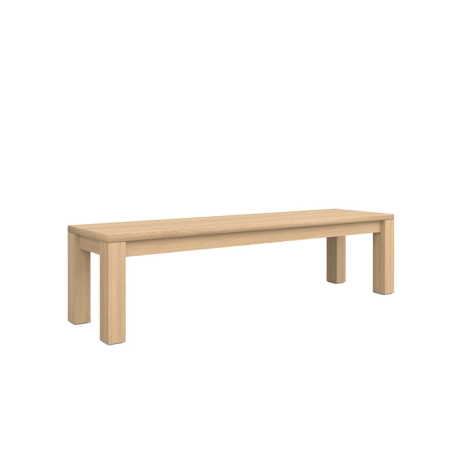 Piav Indoor Backless Bench - L180 - 3 Seater / Oak