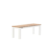 Piav Backless Bench White Sand - L130 - 2 Seater