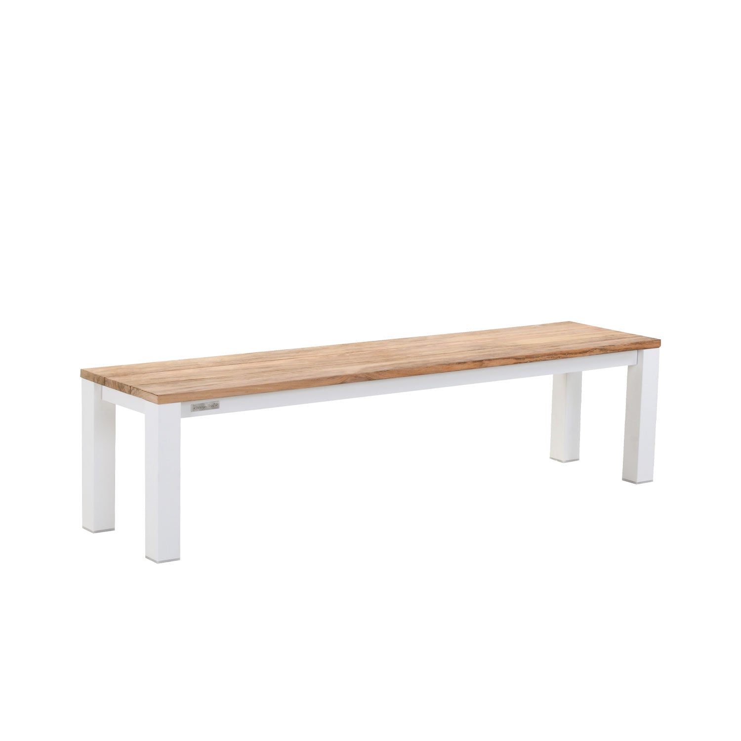 Piav Backless Bench White Sand - L180 - 3 Seater