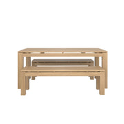 Pierson Table and Bench Dining Set - Pierson 180x100 + 2 Backless Bench